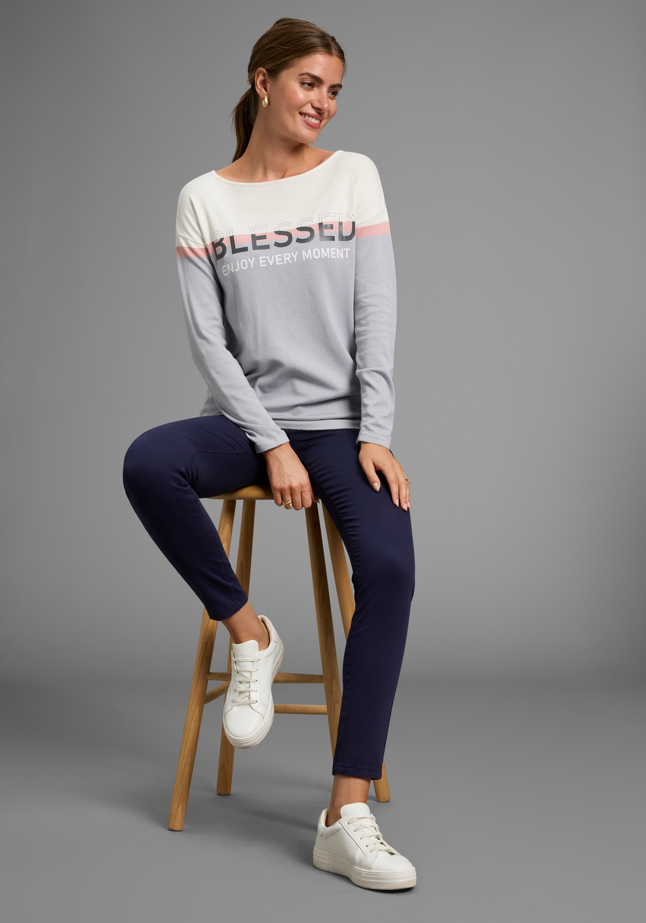 DELMAO 5-Pocket-Hose, mit Reissverschluss-Details