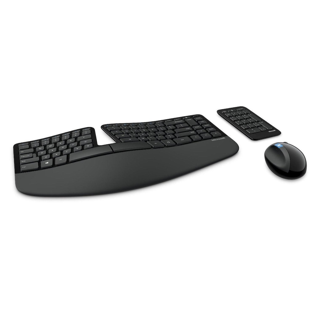 Microsoft PC-Tastatur »Sculpt Ergonomic«, (Ziffernblock-ergonomische Form)