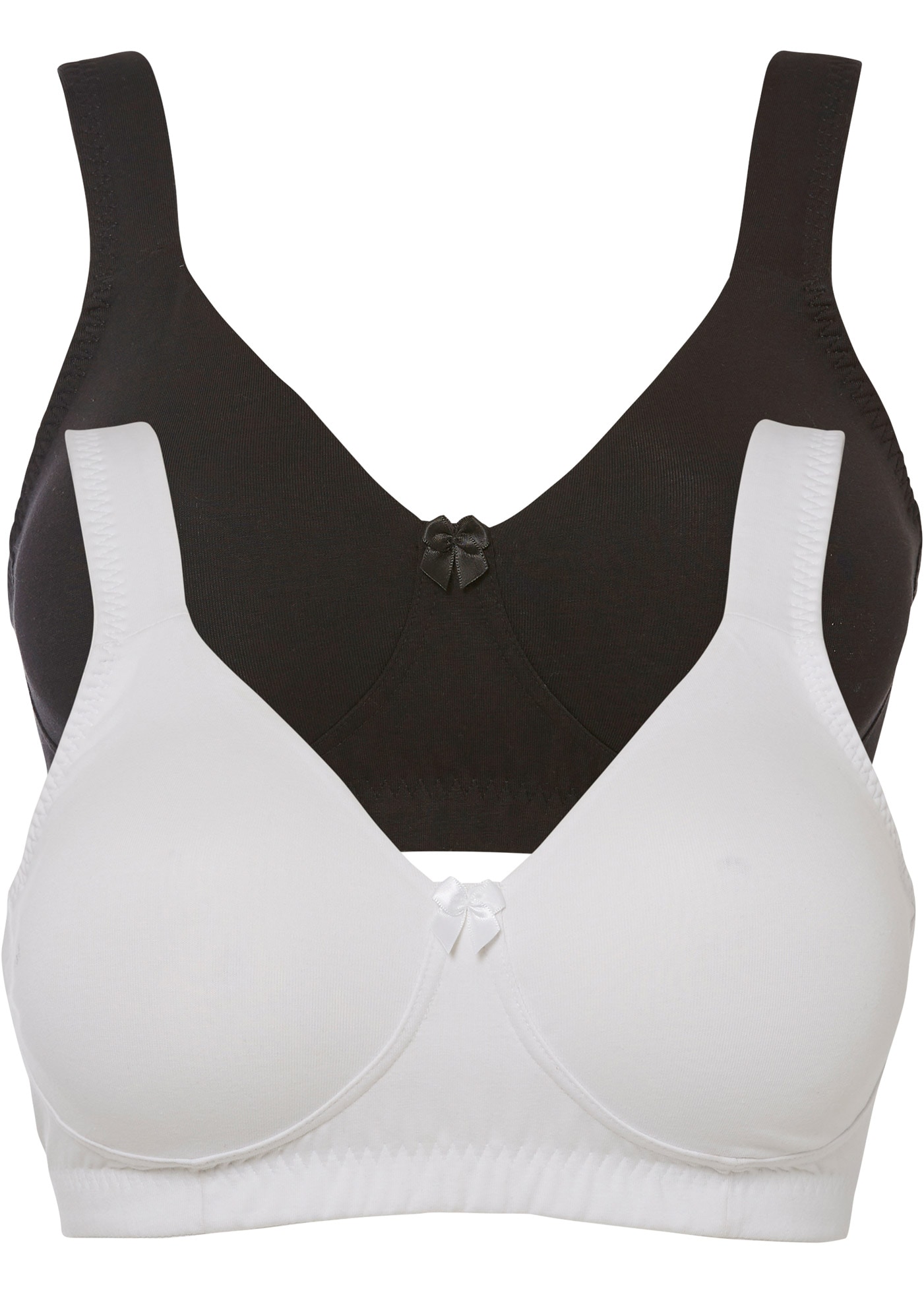 bonprix Minimizer-BH »Minimizer T-Shirt BH ohne Bügel mit Baumwolle (2er Pack)« Packung, 2, 2 Stk. Minimizer T-Shirt BH ohne Bügel mit Baumwolle (2er Pack)
