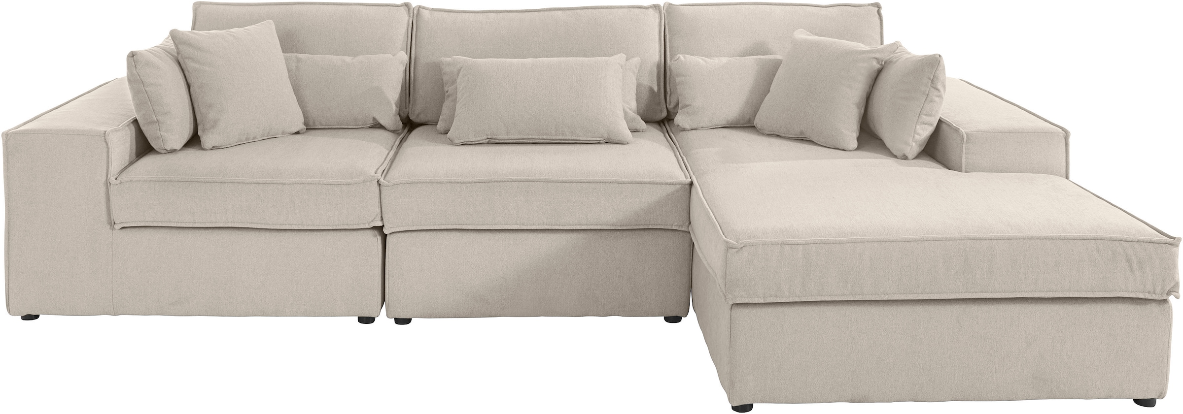 RAUM.ID Ecksofa »Florid L-Form«, 3 Teile, bestehend aus Modulen, viele Bezugsqualitäten, auch in Cord