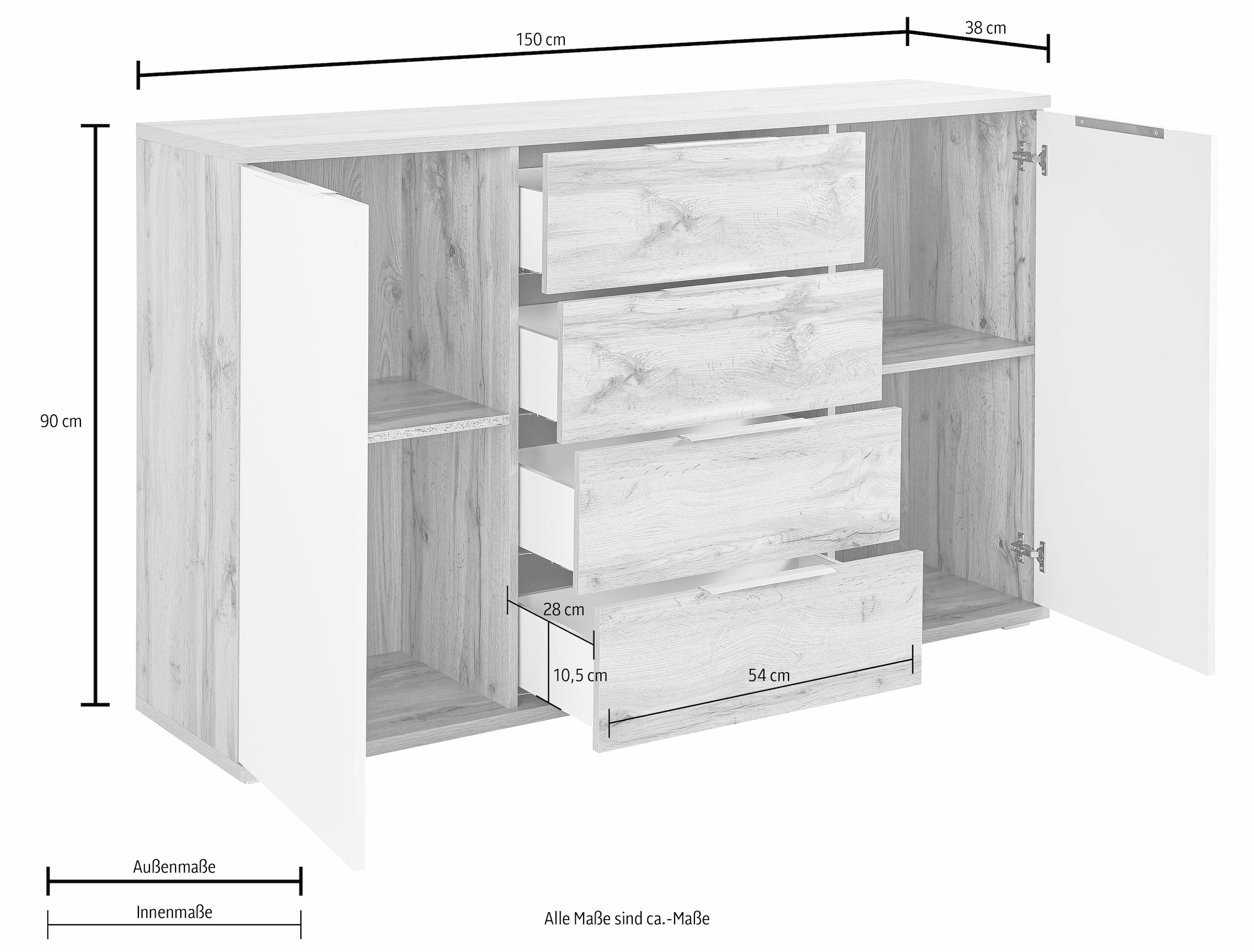 Schlafkontor Kombikommode »Capri«, mit Softclose-Funktion bestellen | online Jelmoli-Versand