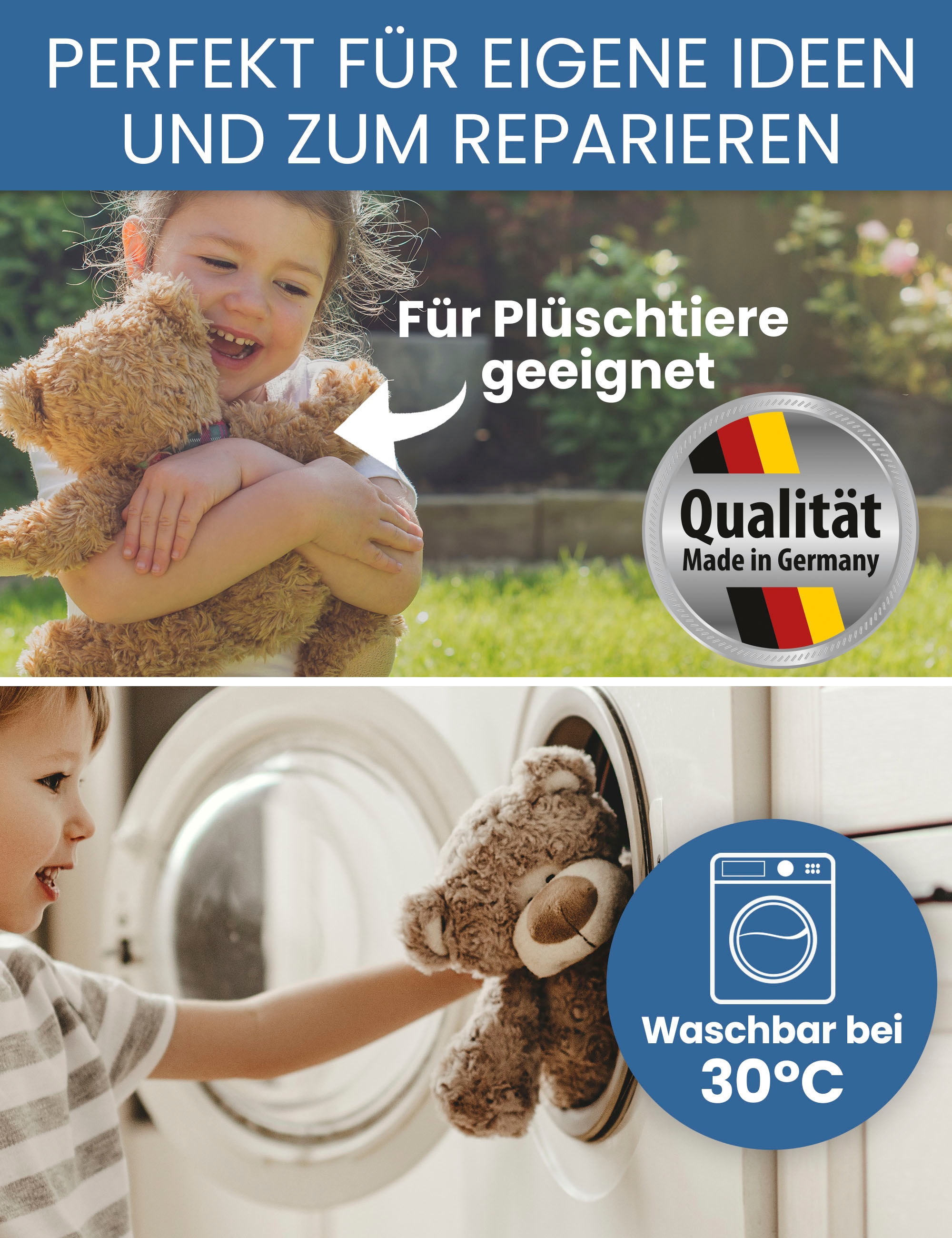Primaflor-Ideen in Textil Kissenfüllung »Polyesterfasergemisch, 1kg«, Füllmaterial für Kissen, ideal als Bastelmaterial, waschbar