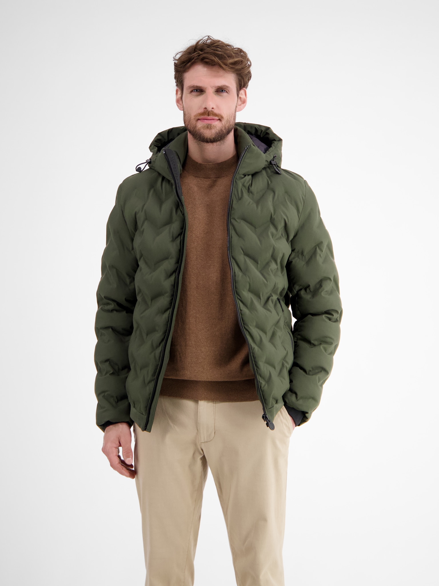 LERROS Steppjacke mit Kapuze mit Kapuze und Kordelzug