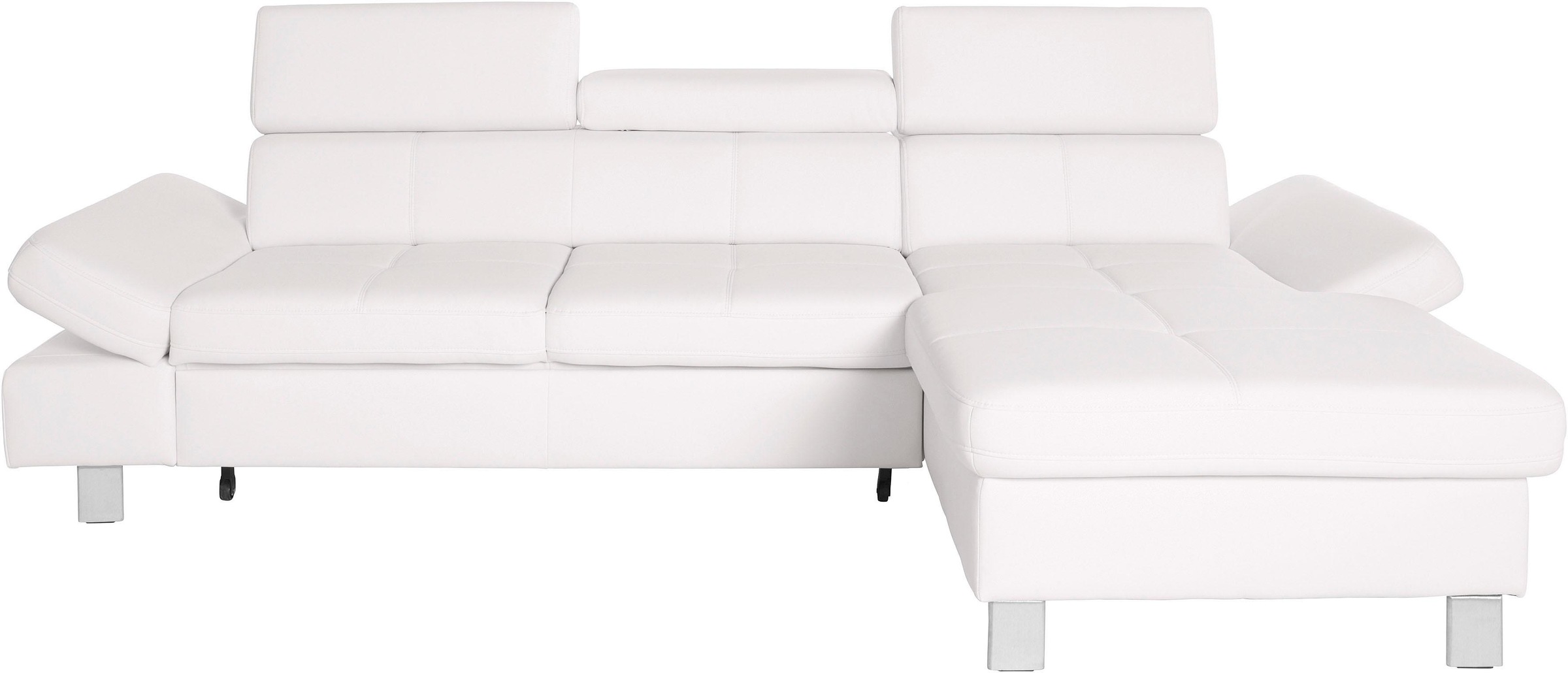 exxpo - sofa fashion Ecksofa »Fiji, hochwertige Detailverarbeitung im Sitz und Rücken, L-Form«, bequem durch Kopf- und Armteilverstellung, wahlweise mit Bettfunktion