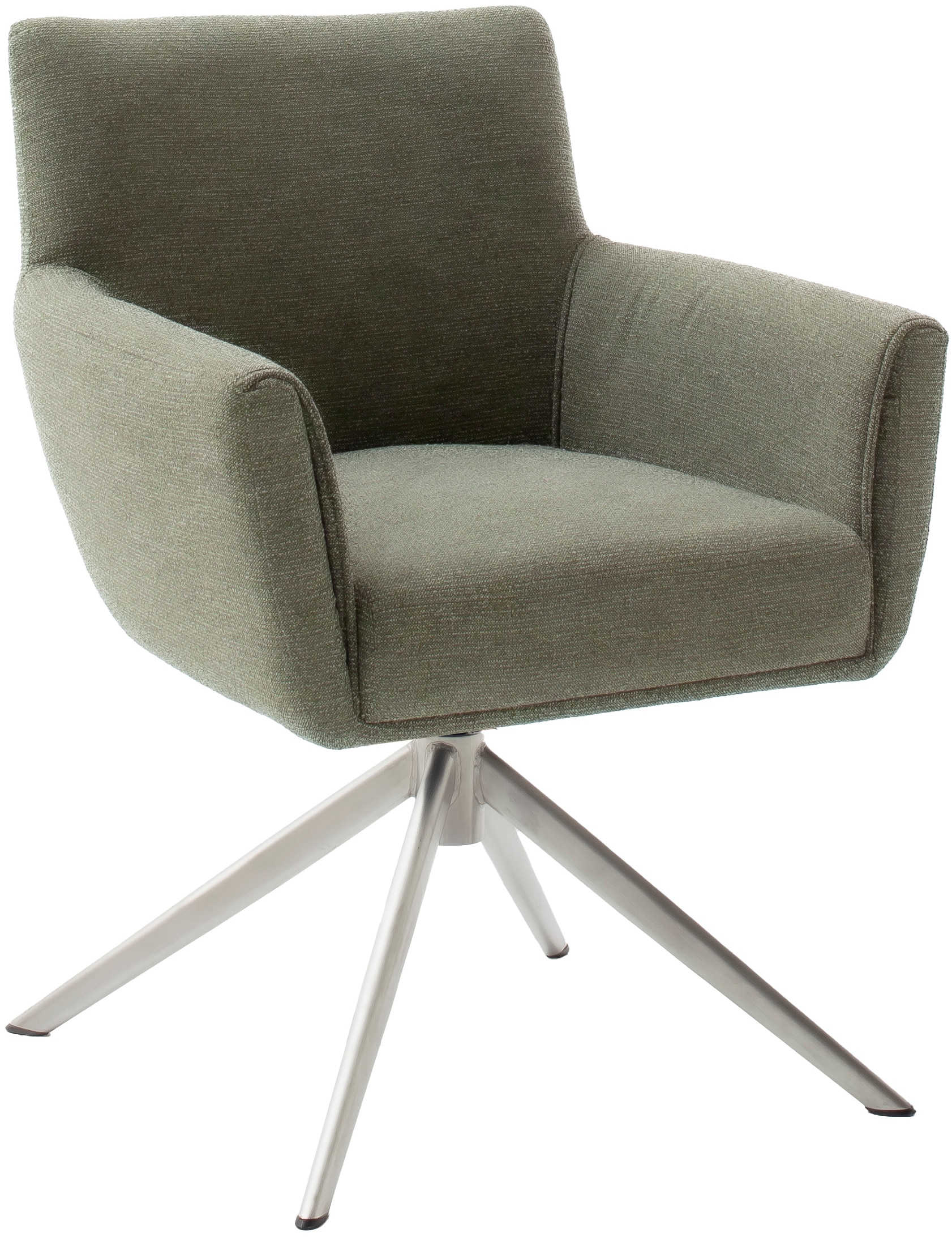 MCA furniture 4-Fussstuhl »WILSON Esszimmerstuhl, Armlehnstuhl, Polsterstuhl, modern«, (Set), 2 St., Flachgewebe, Stuhl, Armlehnenstuhl, drehbar, Taschenfederkern, belastbar 160 kg,XXL