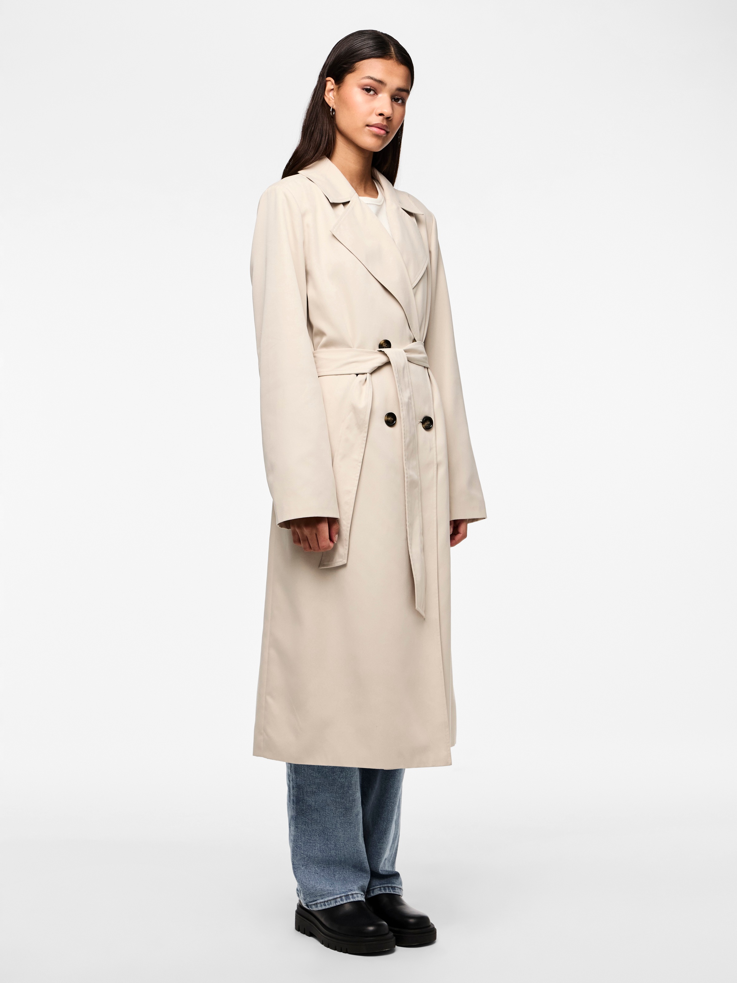 pieces Trenchcoat »PCSCARLETT LS TRENCHCOAT NOOS«