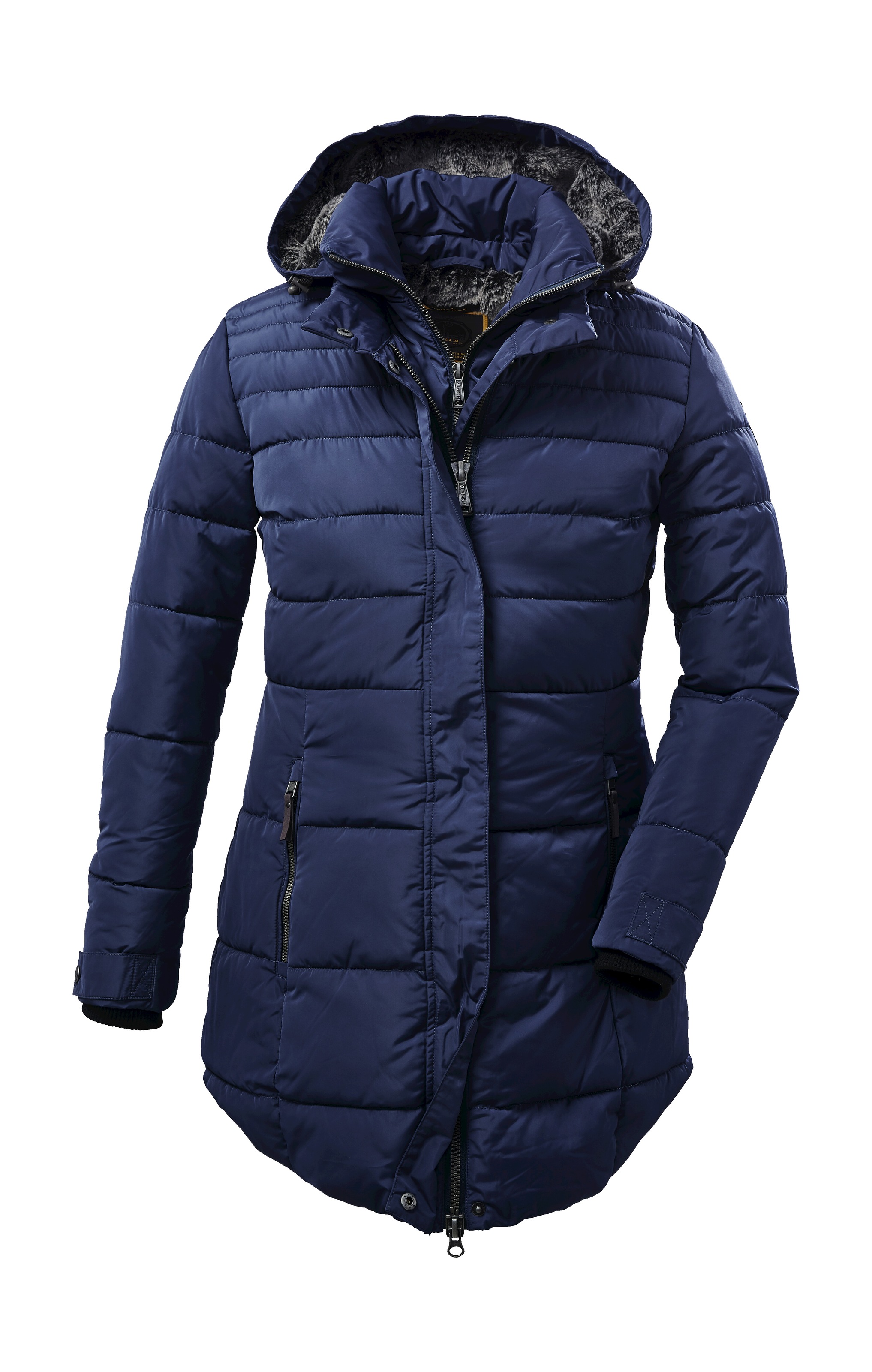 G.I.G.A. DX by killtec Steppmantel »GW 19 WMN QLTD PRK« Langer, wasserabweisender Parka mit abnehmbarer Kapuze und Kunstfell.