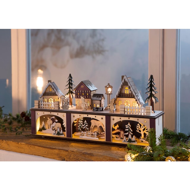 Home affaire Weihnachtsdorf »Weihnachtsdeko«, LED-Lichtersockel online  kaufen | Jelmoli-Versand