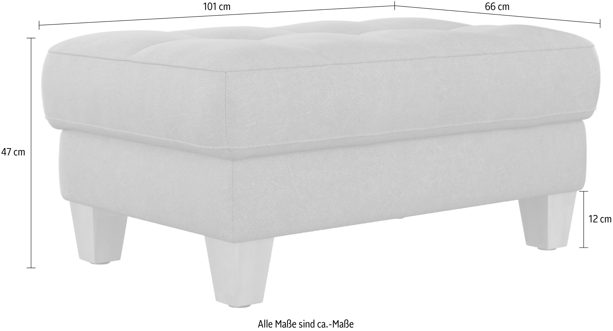 sit&more Stauraumhocker »Westham«, wahlewise mit/ohne Federkern
