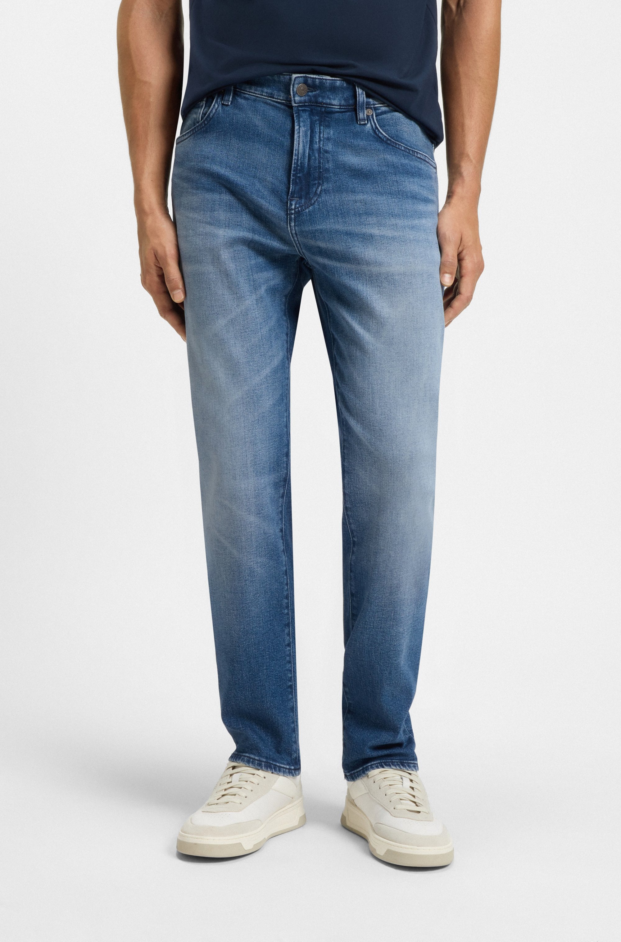 BOSS ORANGE Regular-fit-Jeans »Re Maine« mittlere Bundhöhe, gerade Passform, authentische Waschung