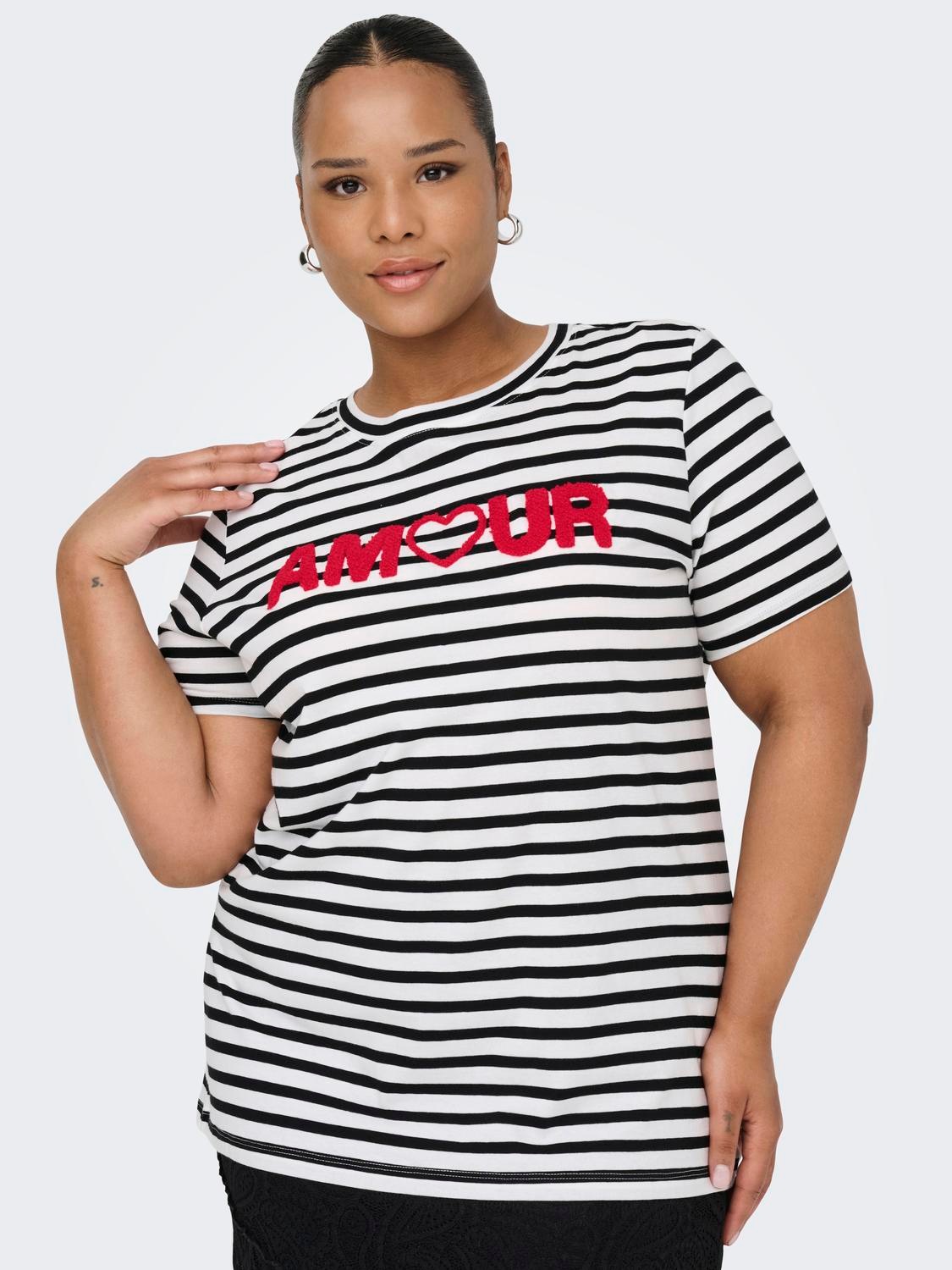 ONLY CARMAKOMA T-Shirt »CARKIKO LIFE S/S O-NECK TERRY TOP JRS«