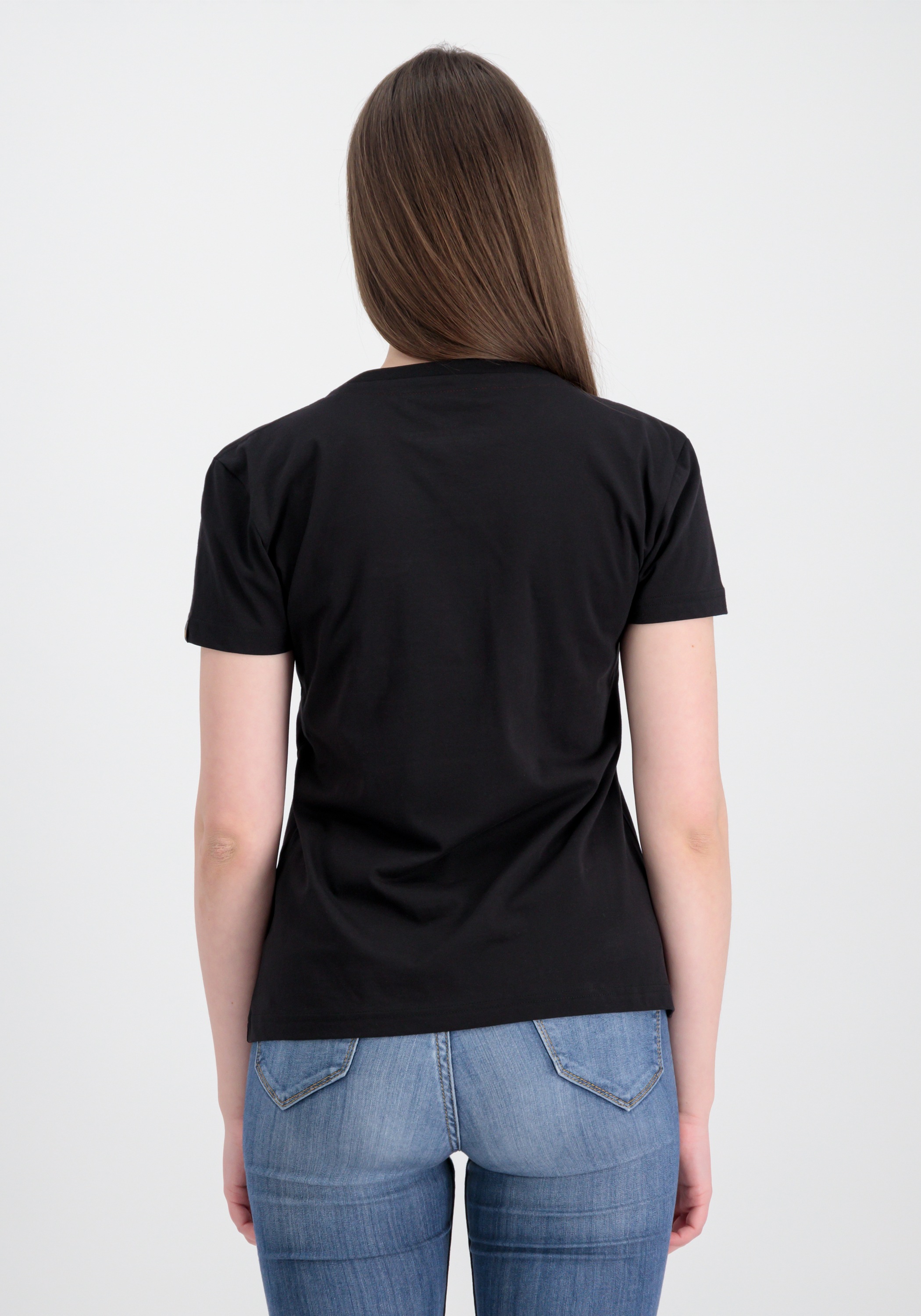 Alpha Industries T-Shirt »Alpha Industries Women - T-Shirts New Basic T-Shirt BL Glitter W«