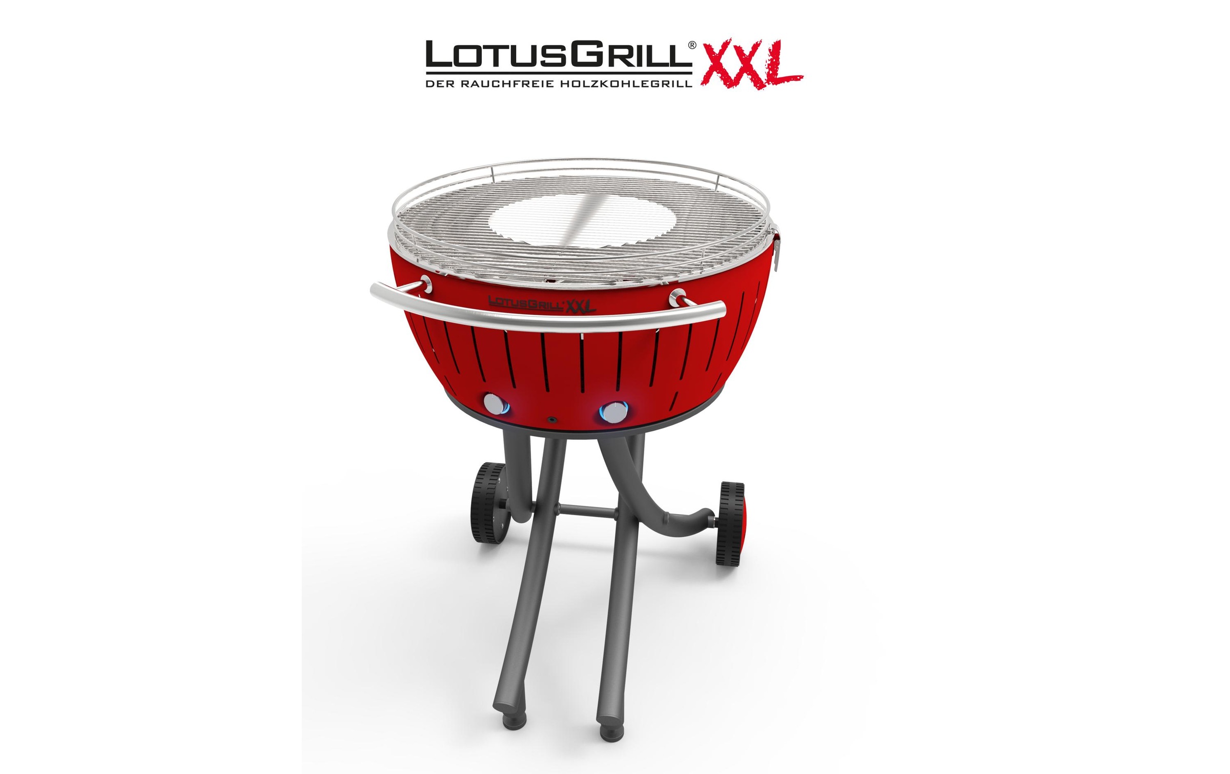 LotusGrill Holzkohlegrill »XXL Rot«