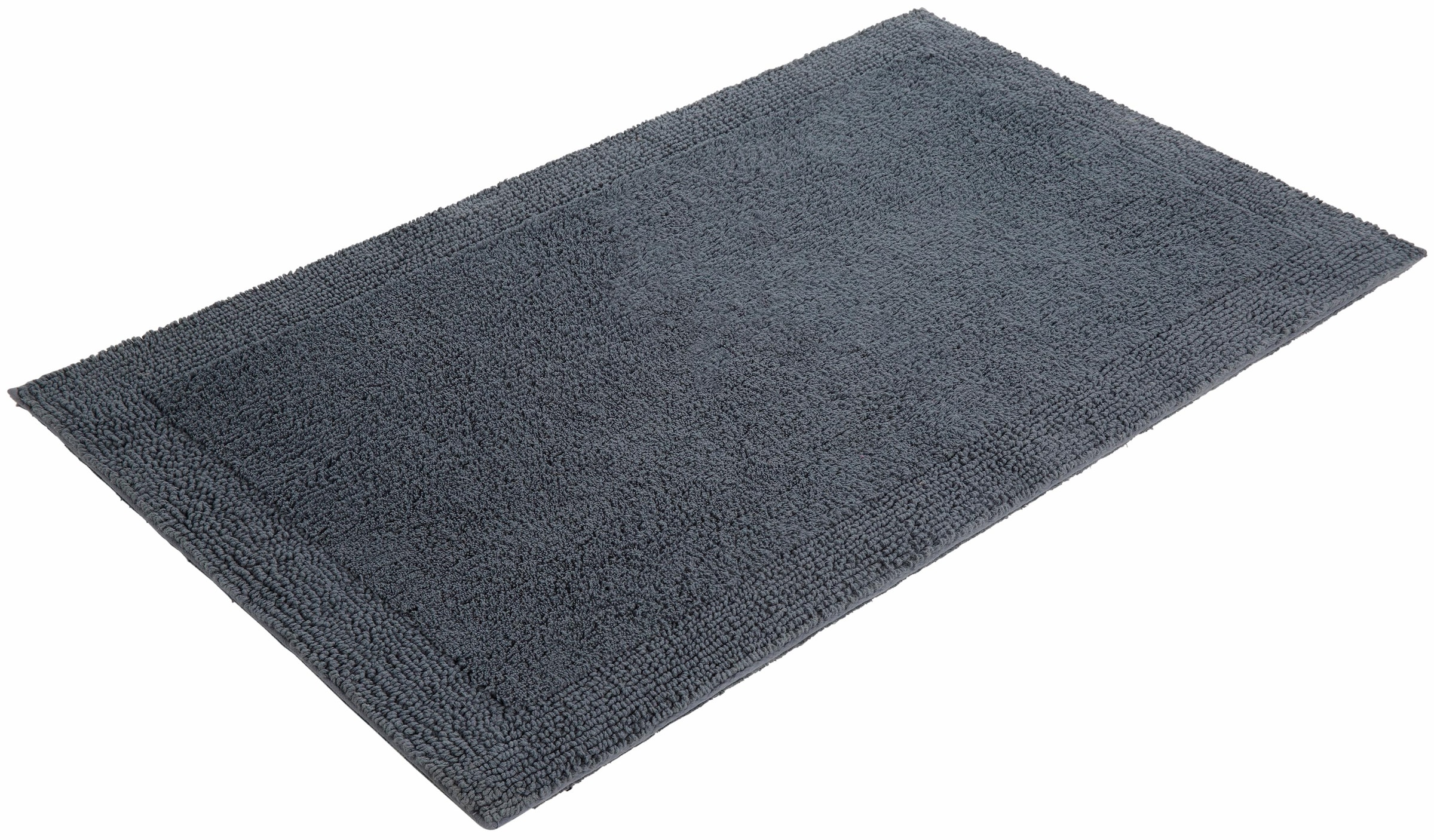 my home Badematte »Kapra, Badvorleger, Badezimmer Teppich«, beidseitig nutzbar-fussbodenheizungsgeeignet-strapazierfähig, mit Bordüre, Badteppich, Badematte