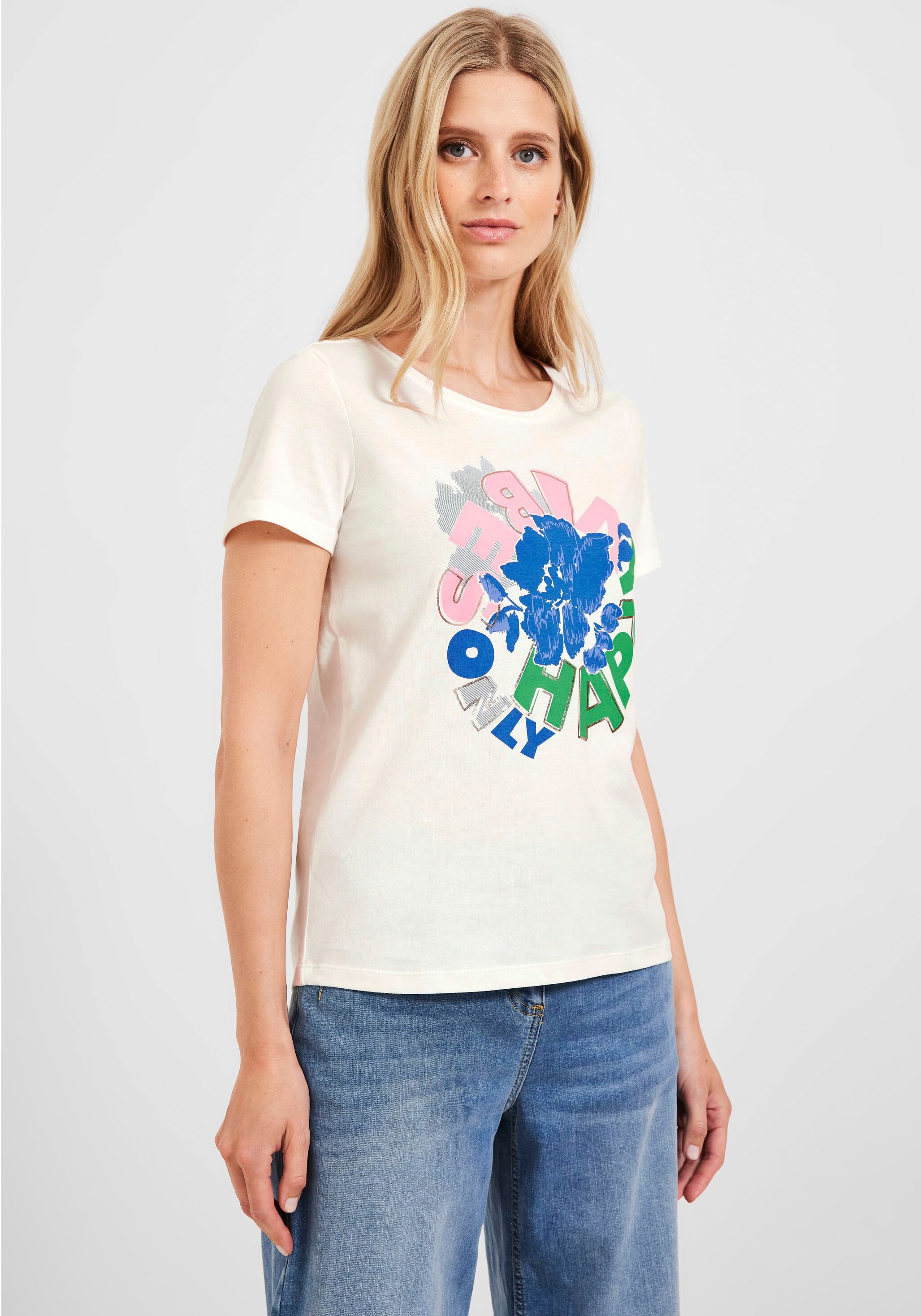 Cecil T-Shirt, im hüftlangen Schnitt online shoppen bei Jelmoli-Versand  Schweiz