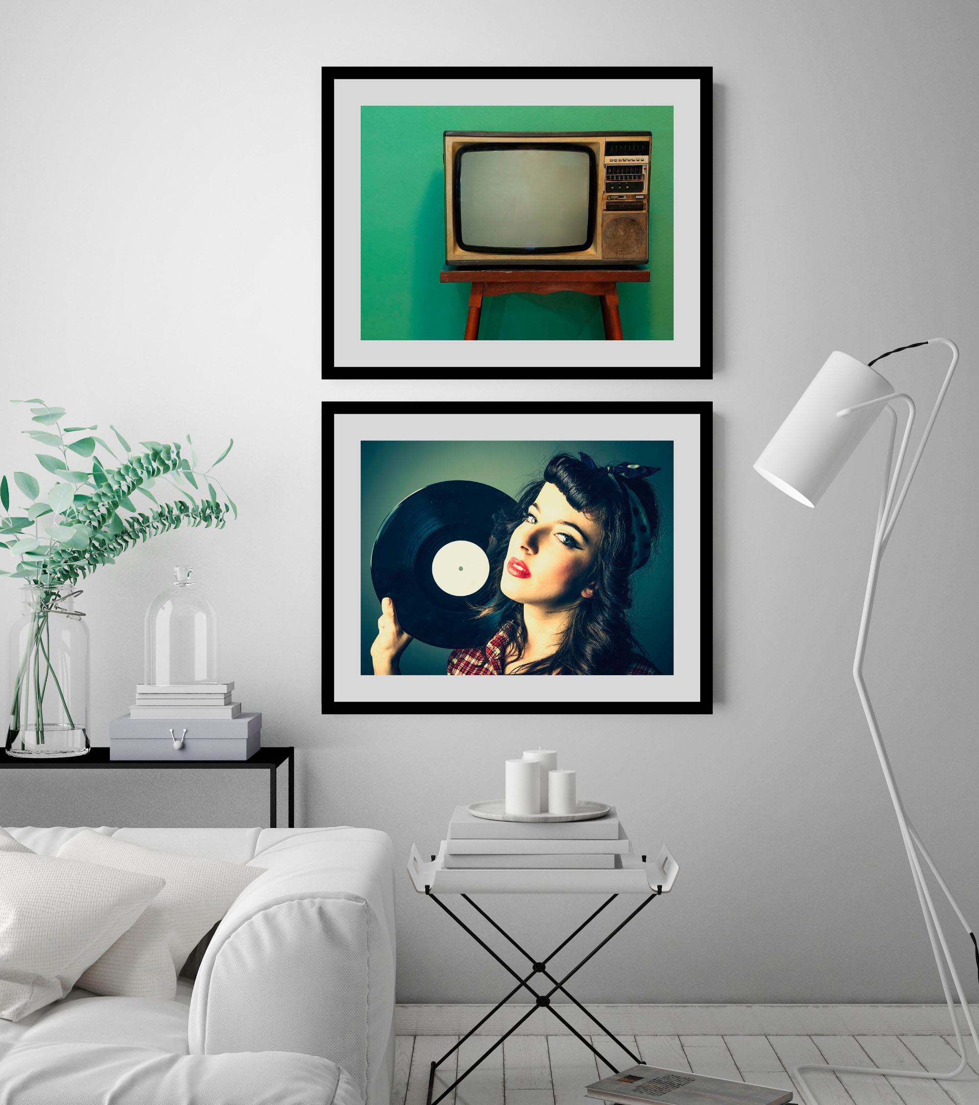 queence Bild "Prime Time" Technik  historische Ereignisse 1 Stk. tlg. HD Premium Poster-Druck inkl. Holzrahmen