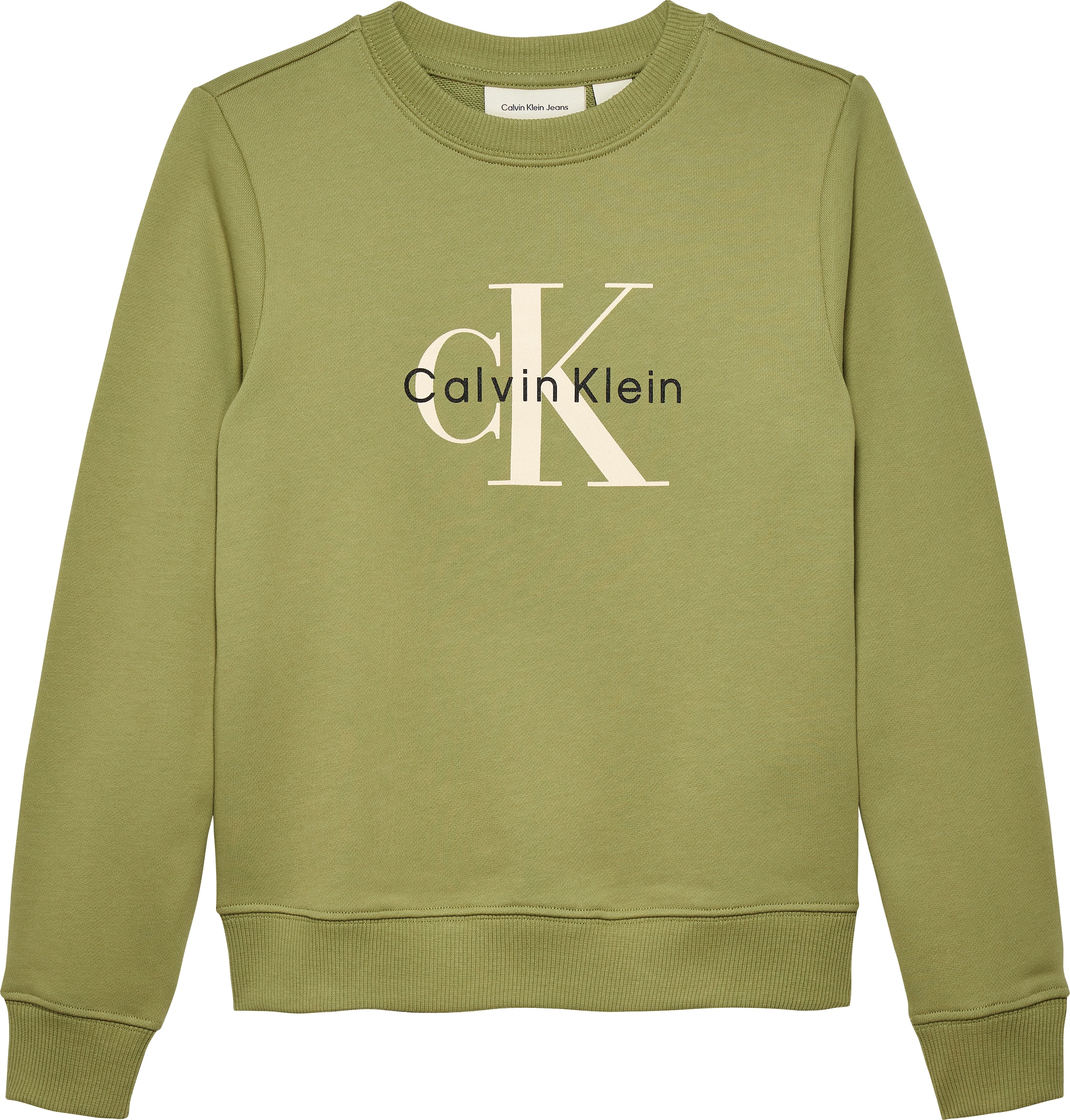 Calvin Klein Jeans Sweatshirt »CK MONOGRAM TERRY CN SWEATSHIRT«, für Kinder bis 16 Jahre, Logo-Print