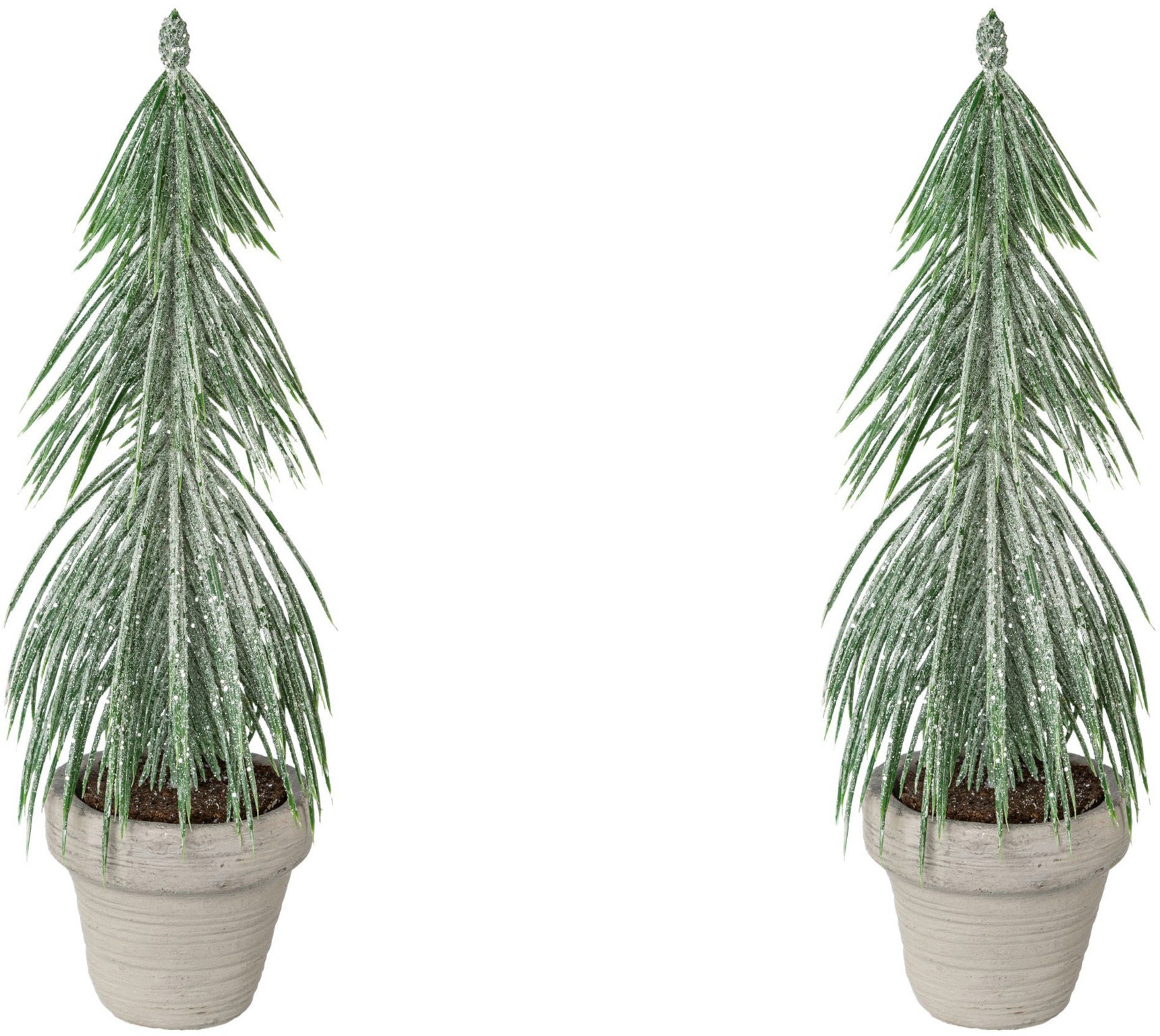 online green Topf Weihnachtsbaum Tannenbaum«, mit Creativ bestellen im Künstlicher »Weihnachtsdeko, künstlicher Frost-Optik Christbaum, und