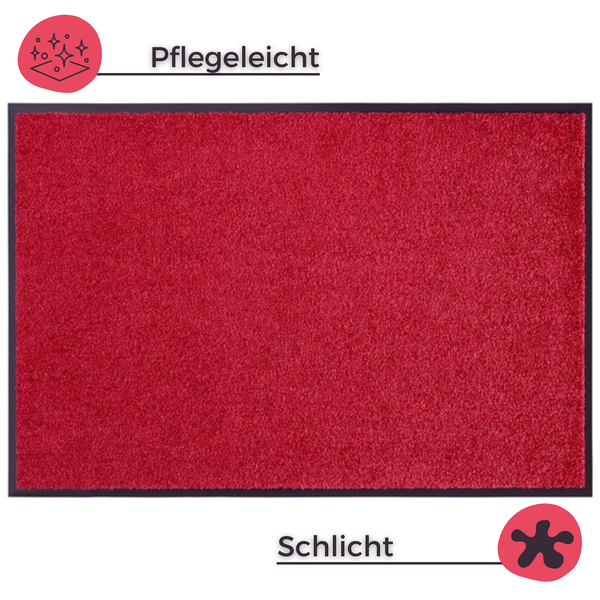 HANSE Home Fussmatte »Wash & Clean«, rechteckig, 7 mm Höhe, Schmutzfangmatte, Türmatte, In- und Outdoor, Teppich, Läufer, waschbar