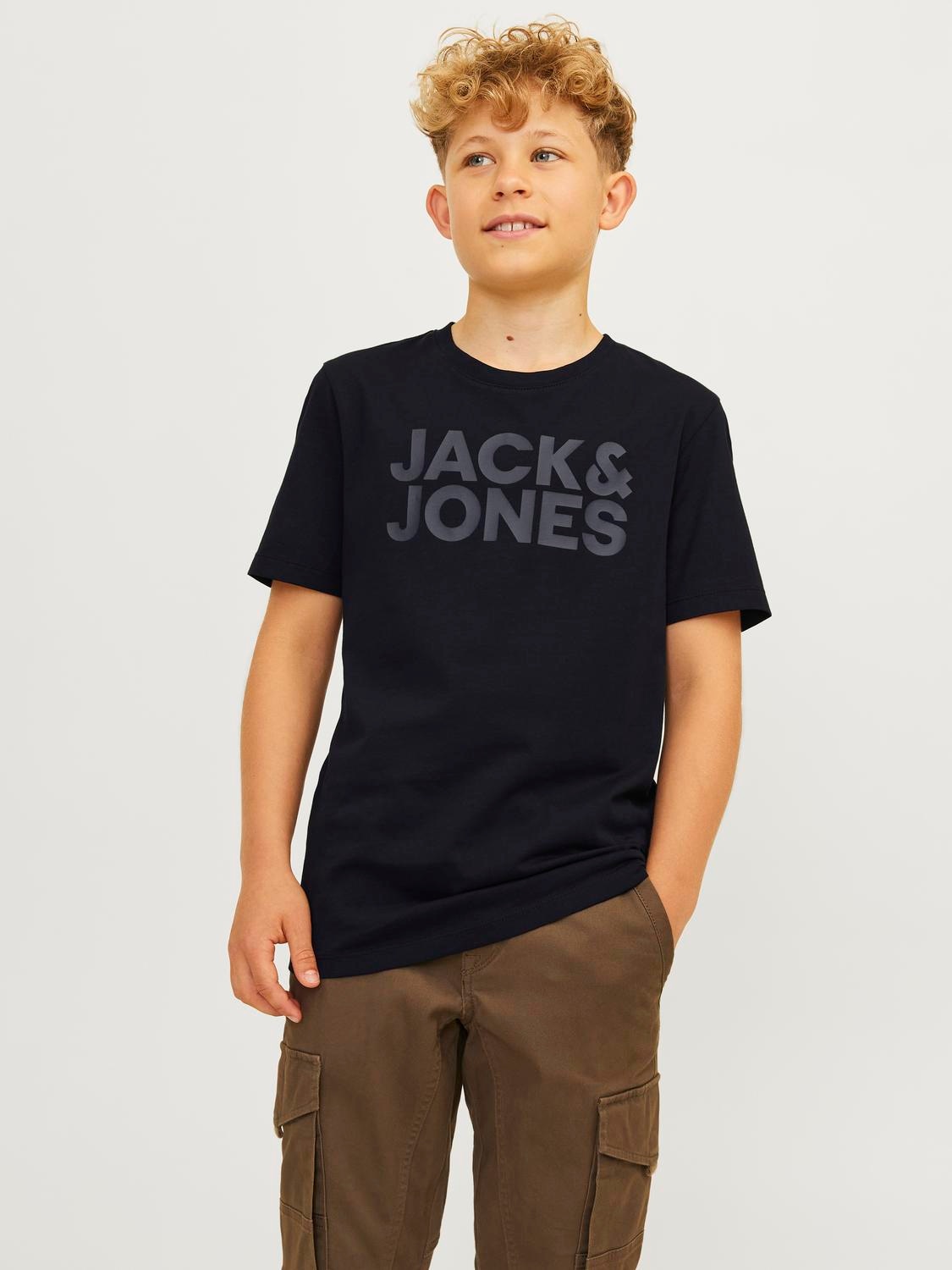 Jack & Jones Junior Kurzarmshirt »JJECORP LOGO TEE SS O-NECK NOOS JNR«