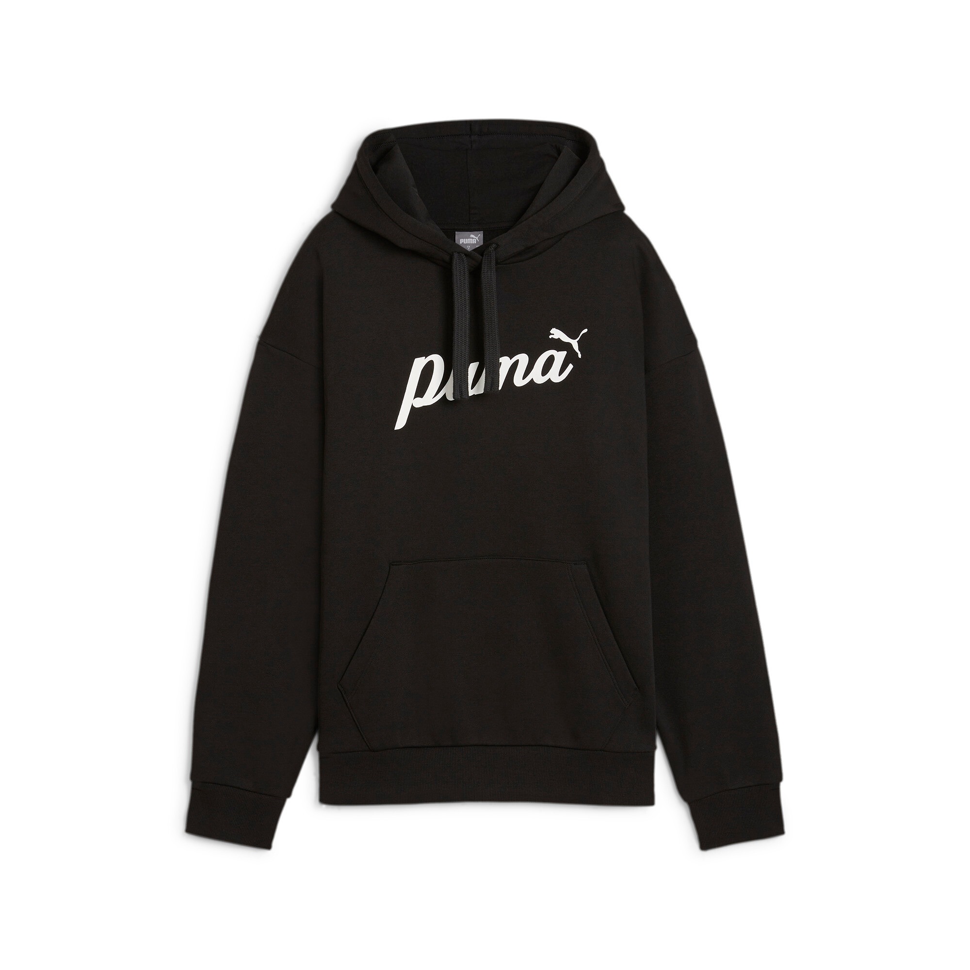 PUMA Kapuzensweatshirt »ESS+ SCRIPT HOODIE FL«, mit Kängurutasche, mit Kapuze und Jerseyfutter, mit Print