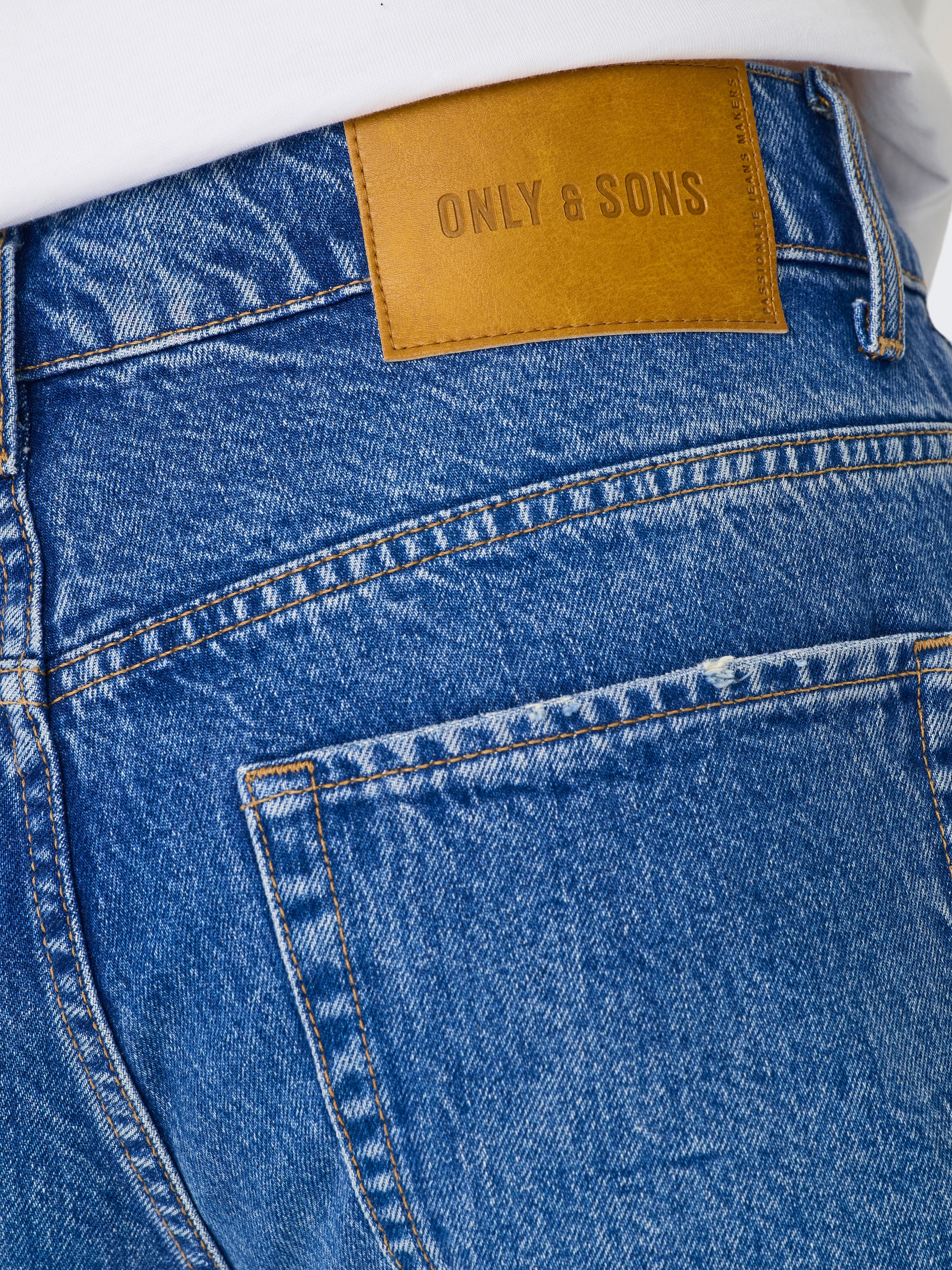 ONLY & SONS Regular-fit-Jeans »ONSEDGE STRAIGHT BROMO 0017 DOT DNM NOOS«