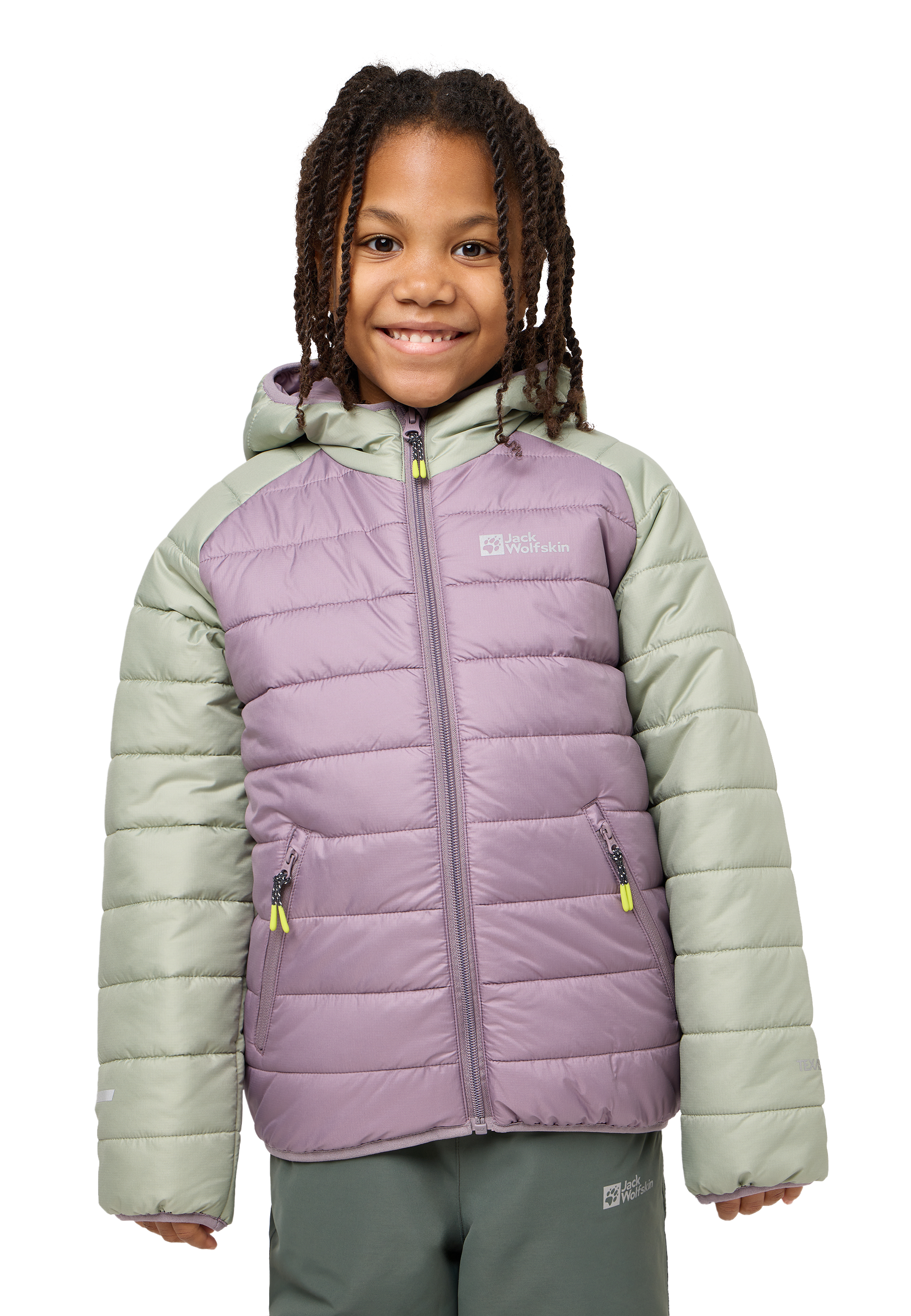 Jack Wolfskin Steppjacke »ZENON für Kinder«, mit Kapuze