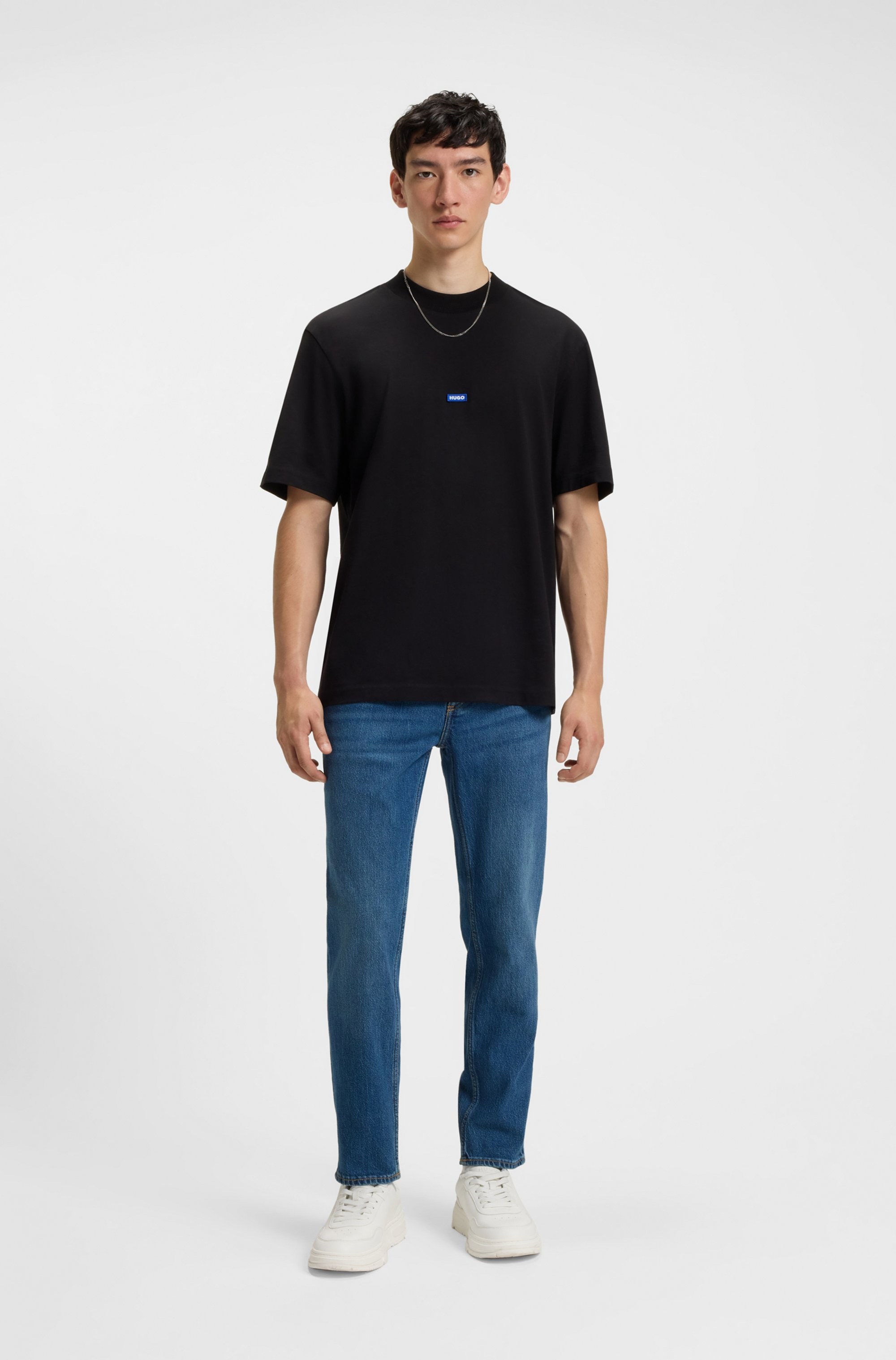 HUGO Blue Tapered-fit-Jeans »Brody«, mit Stone-washed-Finish