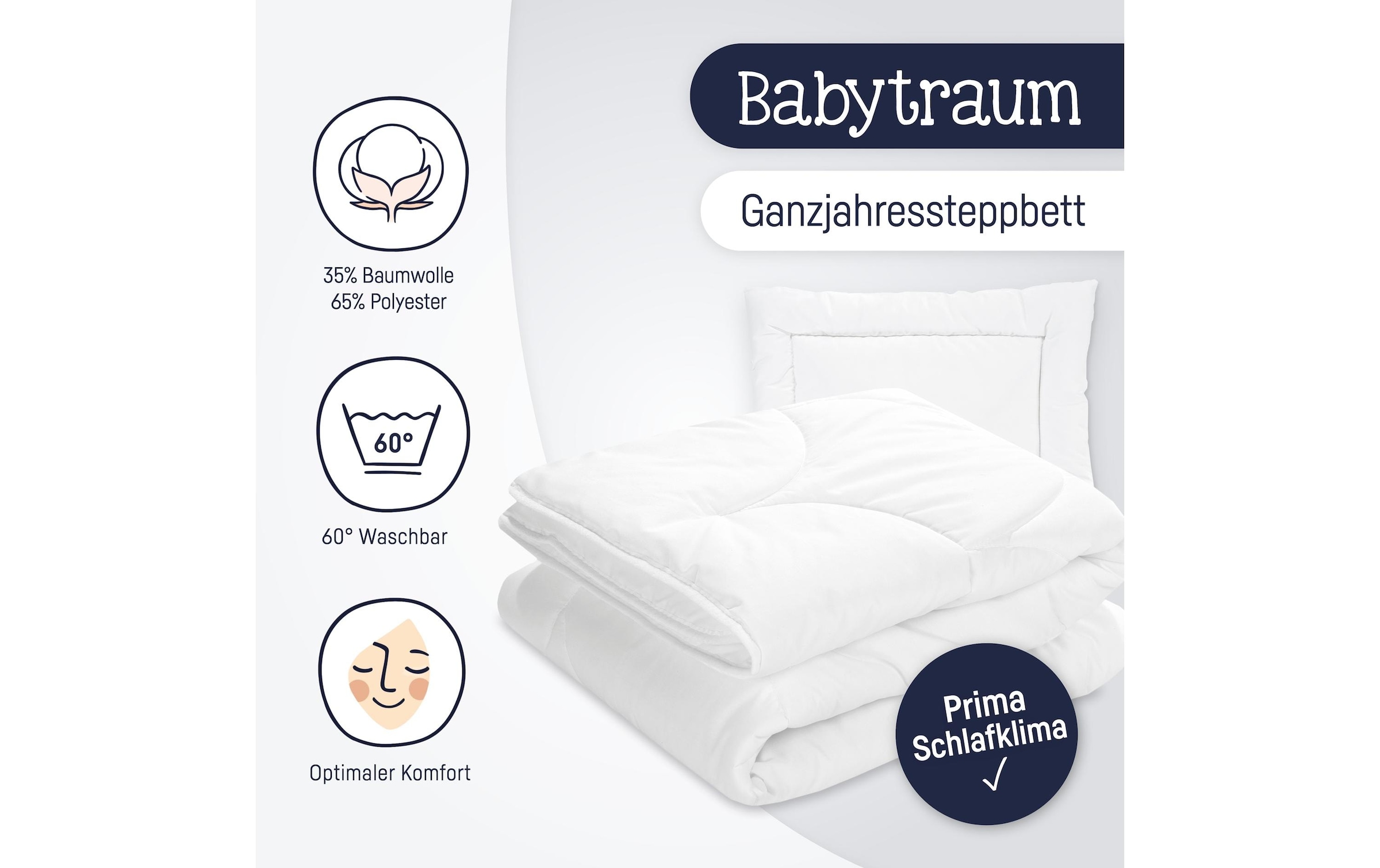 Julius Zöllner Kinderbettdecke »Babytraum 2er Set«, (2 St.)