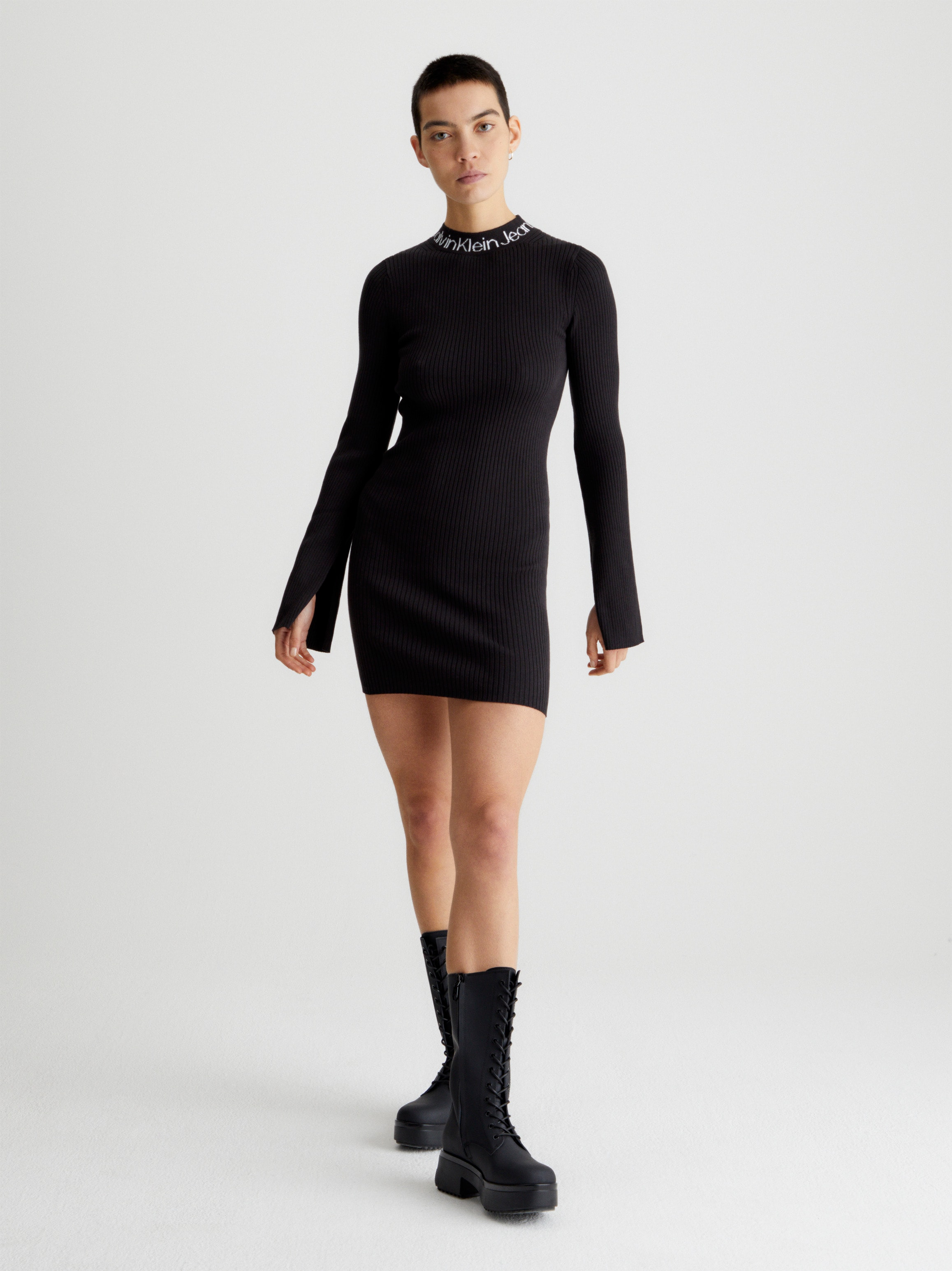 Sweatkleid »LOGO INTARSIA DRESS« bestellen | Calvin Jeans SWEATER Klein Jelmoli-Versand online