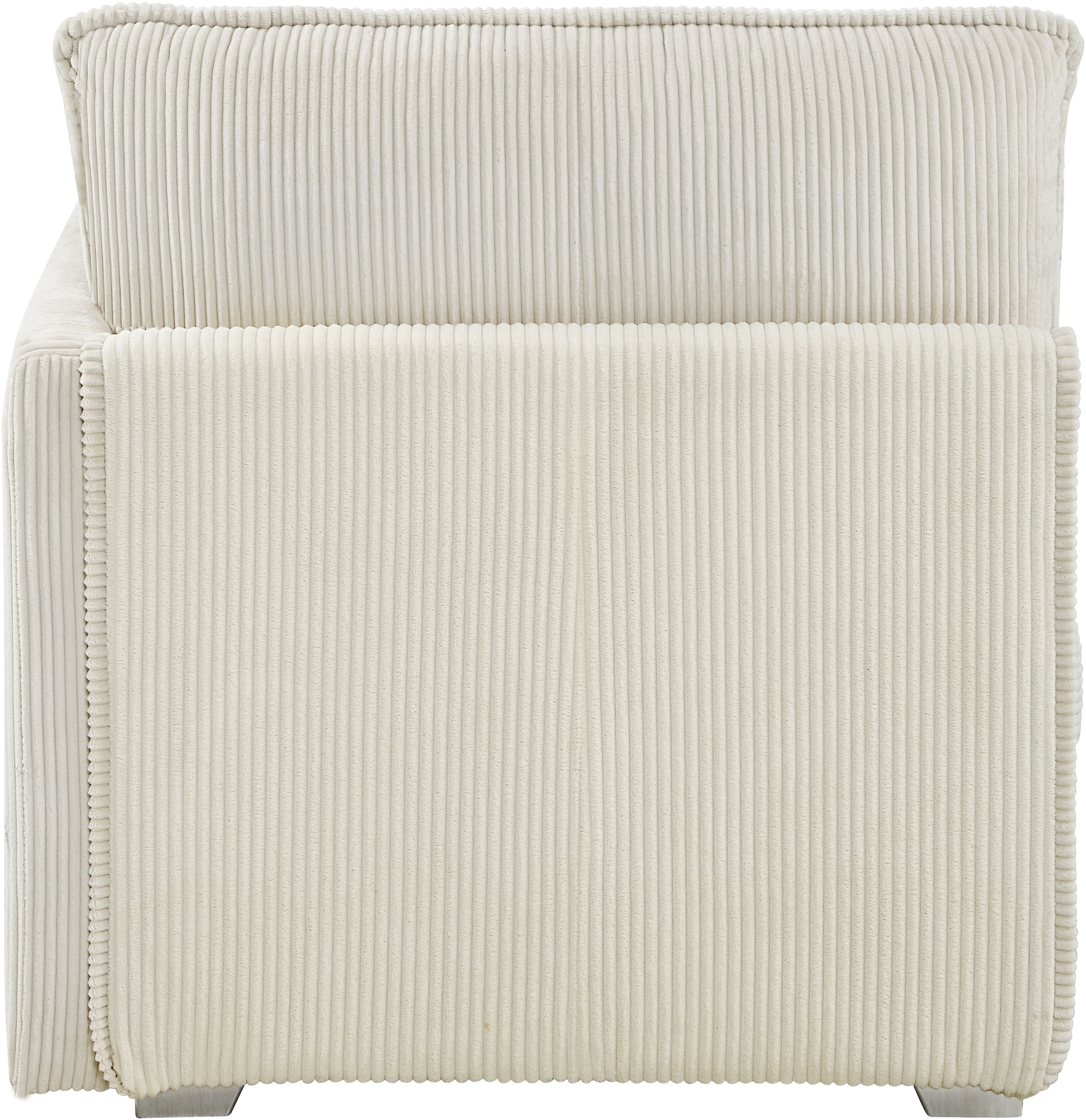 ATLANTIC home collection Wohnlandschaft, modularer 4-Sitzer mit 2 Hockern, weicher Cordbezug