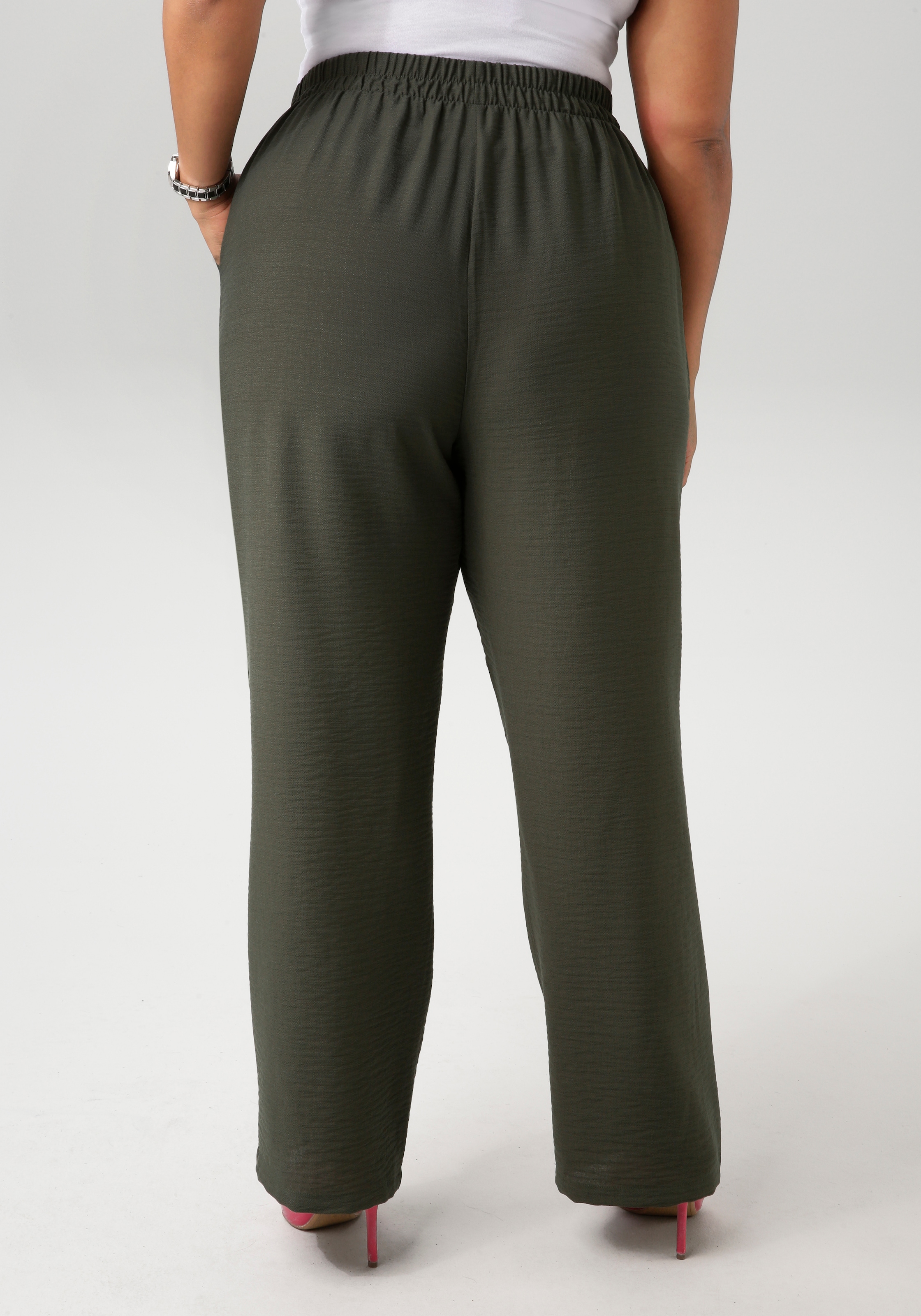Aniston PLUS Schlupfhose, aus strukturierter Ware
