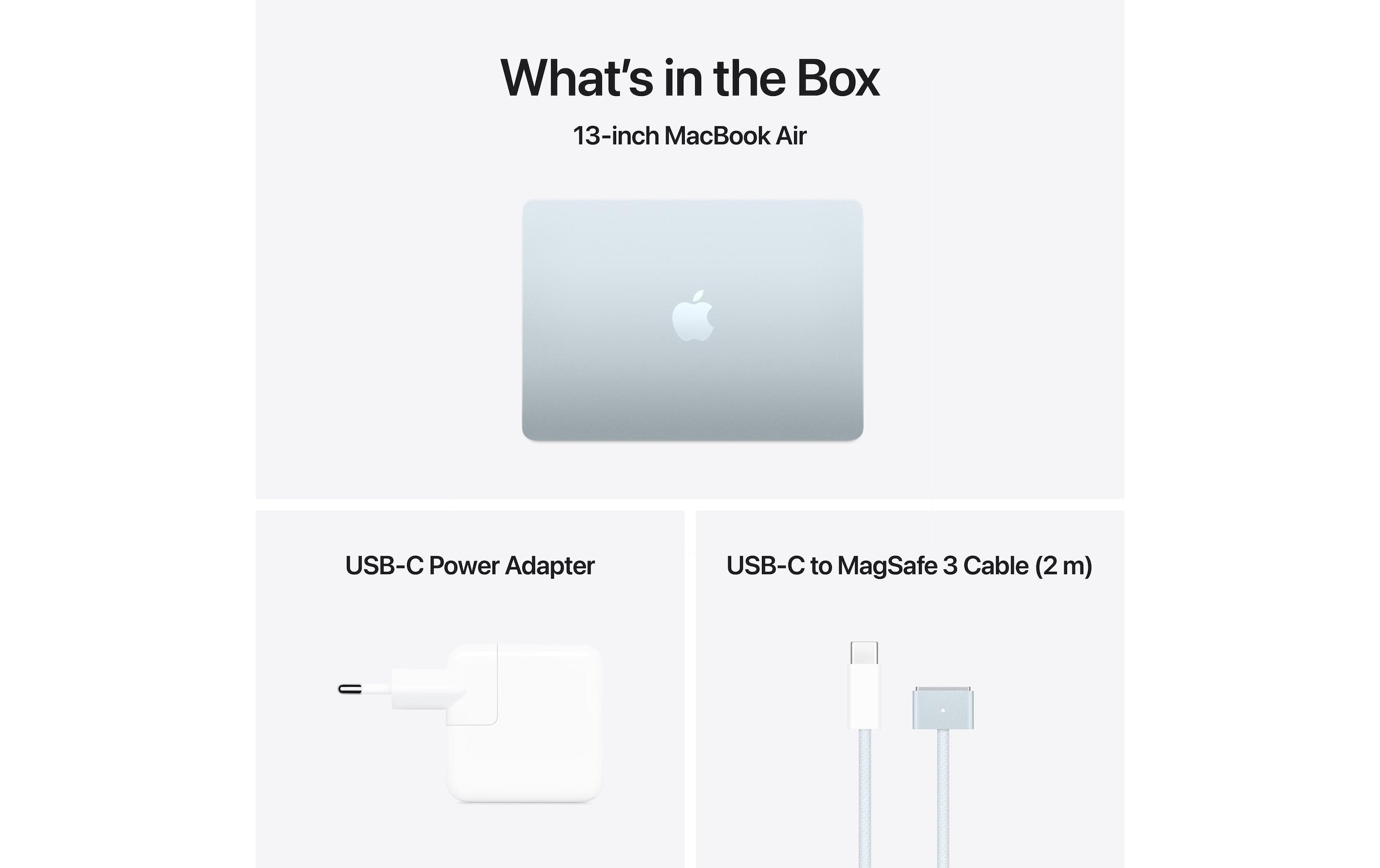 Apple Notebook »Air 13 2025 M4 8C GPU / 16 GB / 256 GB Sky Blue«