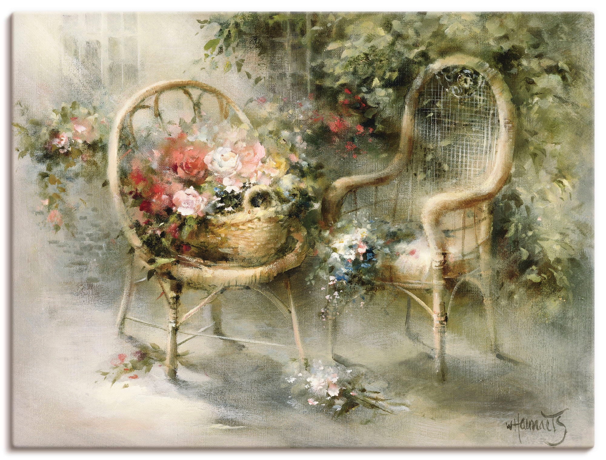 Artland Wandbild "Sommer II" Garten 1 Stk. tlg. als Leinwandbild, Poster in verschied. Grössen