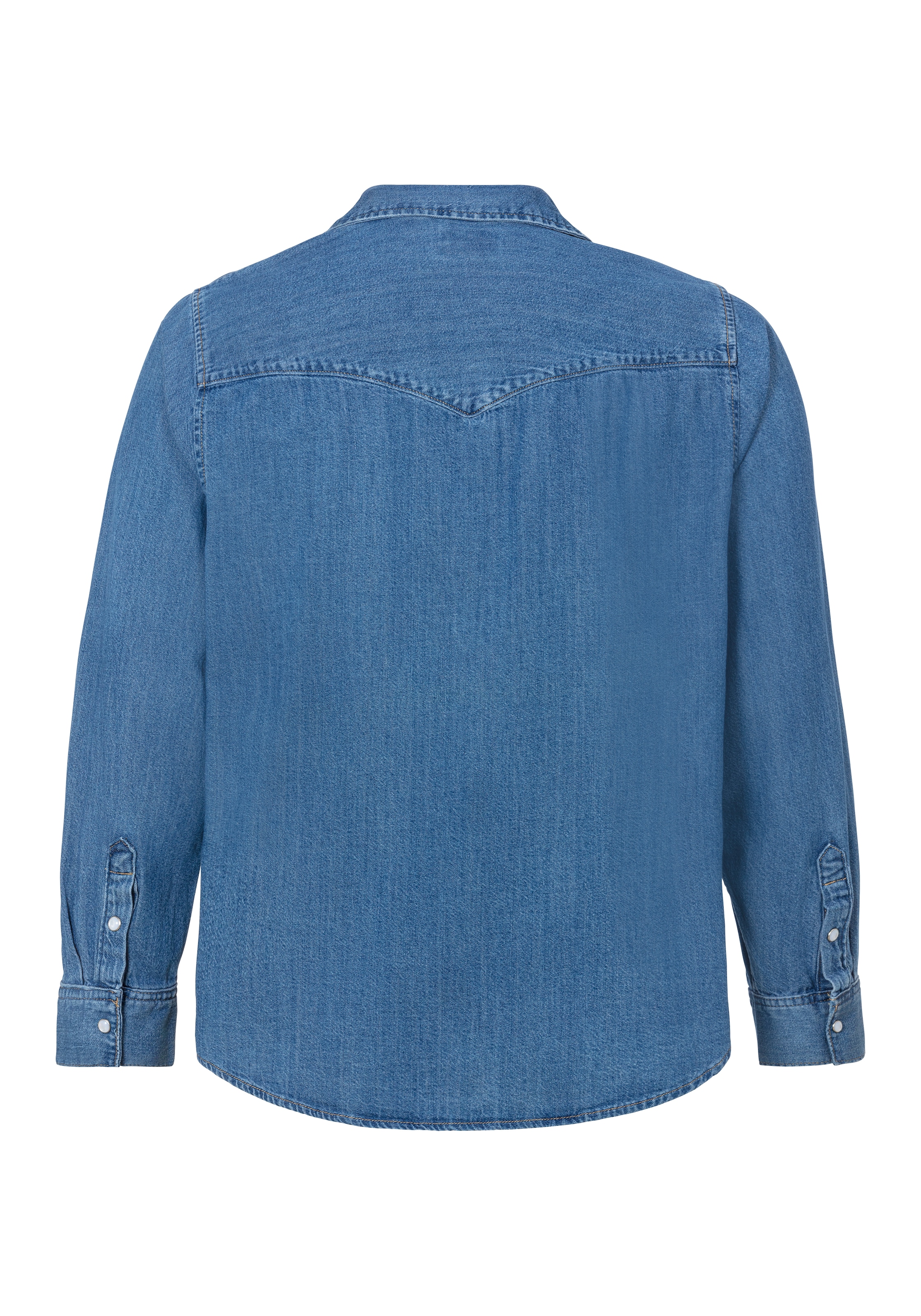 Levi's® Plus Jeansbluse »ESSENTIAL WESTERN«, mit zwei Brusttaschen und Druckknöpfen