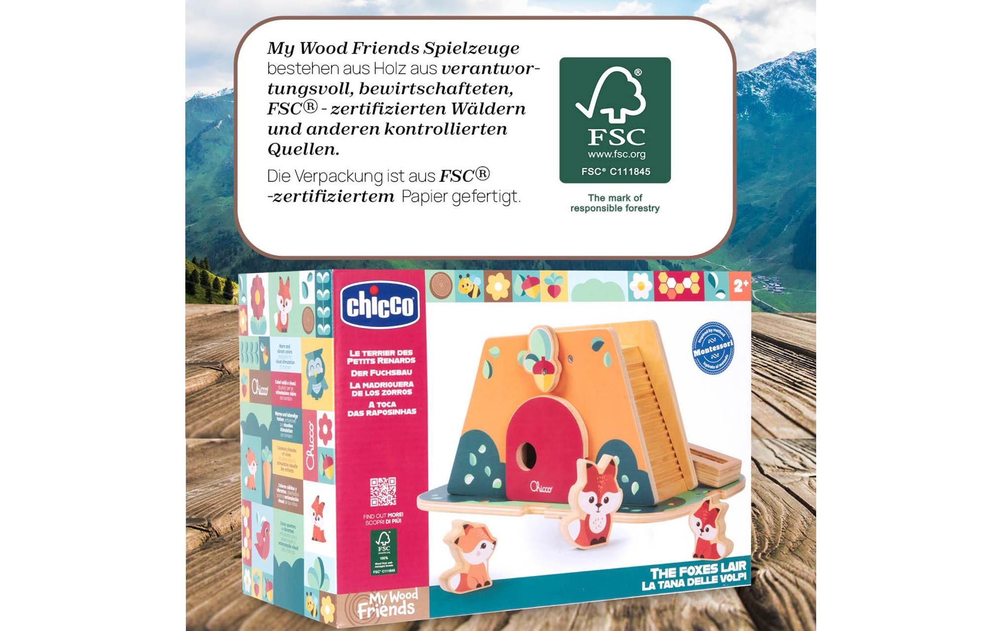 Chicco Steckspielzeug »My Wood Friends – Der«