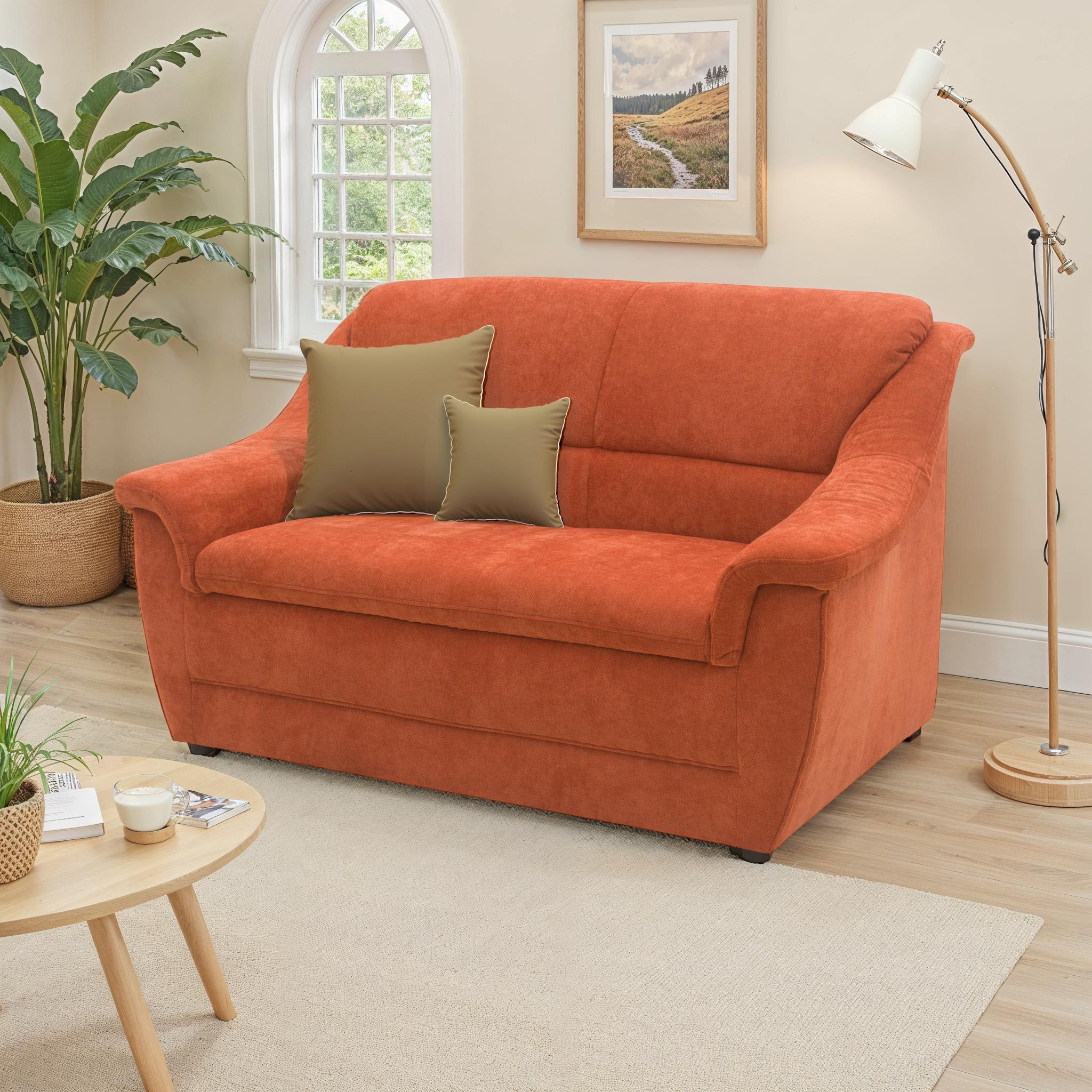 DOMO collection 2-Sitzer »Lale, zeitloses und komfortables Sofa, bequeme Armlehnen«