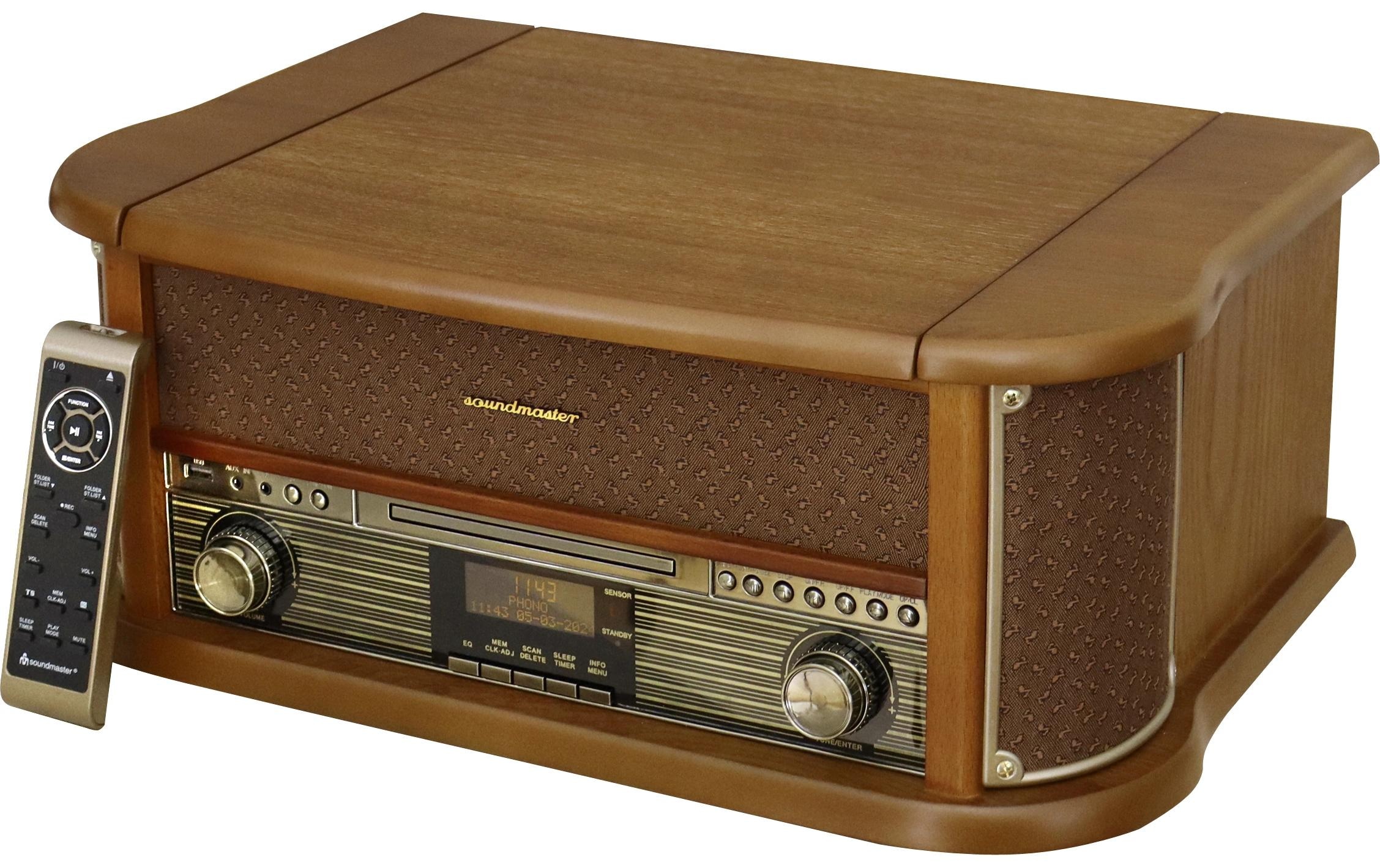 Soundmaster Stereoanlage »NR566BR«, (Digitalradio (DAB+)-FM-Tuner)