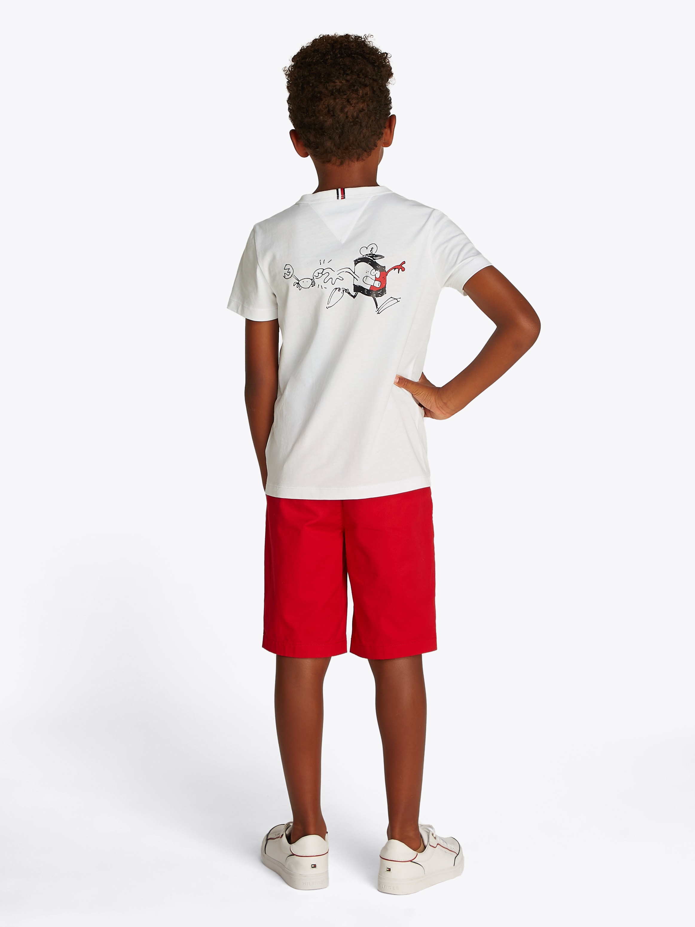 Tommy Hilfiger T-Shirt »FLAG FUN TEE SS«, mit Grafik-Logo