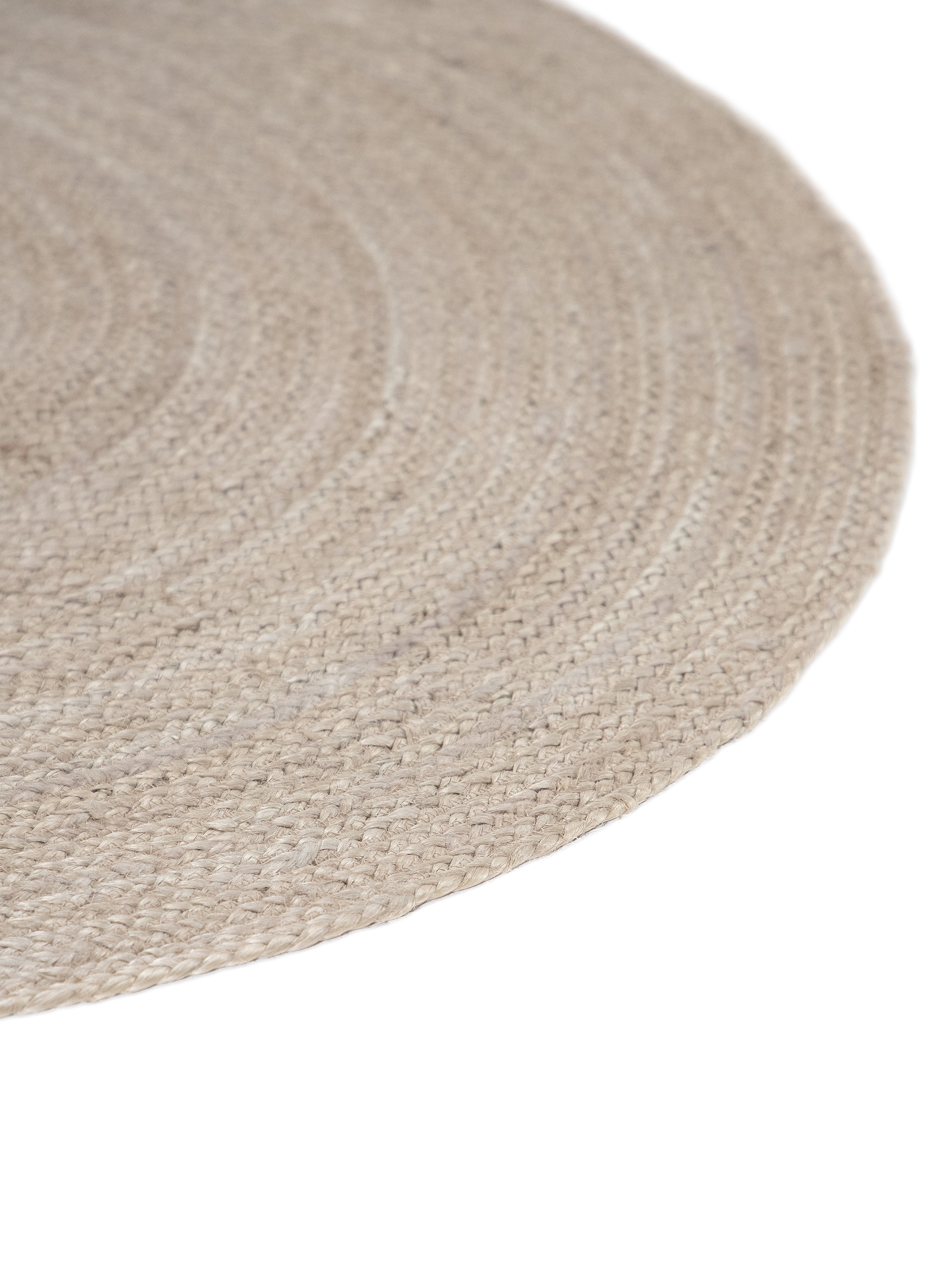carpetfine Teppich »Nele Juteteppich Naturfaser«, rund, 6 mm Höhe, geflochtener Wendeteppich aus 100%Jute, in rund und oval, viele Grössen