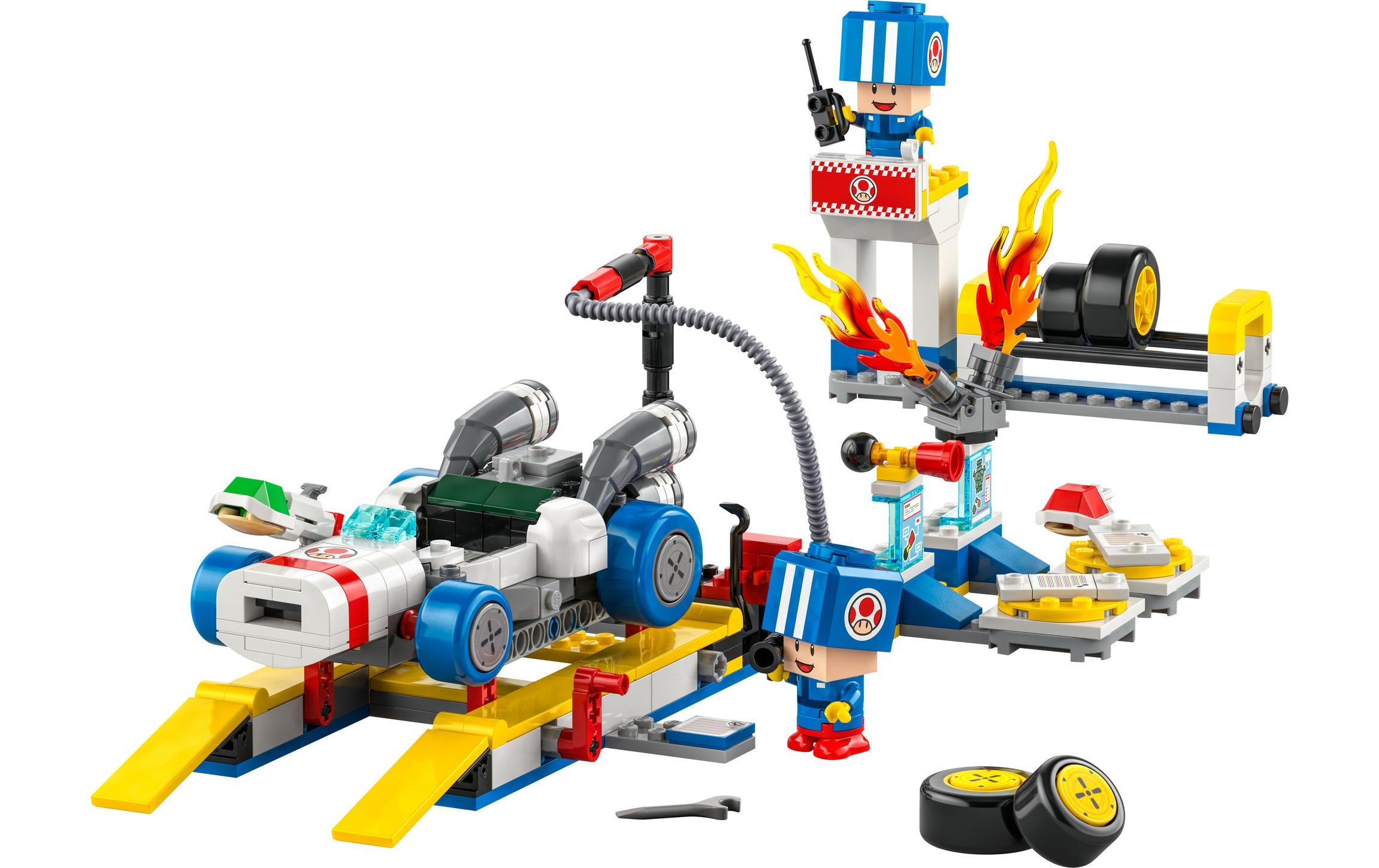LEGO® Spielbausteine »Super Mario Mario Kart – Toads Werkstatt 72035«, (390 St.)