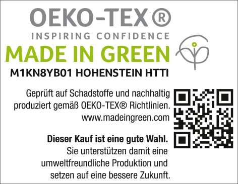 BIERBAUM Wendebettwäsche »Modern Uni, made in Germany, hochwertige Renforcé Qualität aus 100% Baumwolle, Bett- und Kopfkissenbezug mit Reissverschluss, STANDARD 100 by OEKO-TEX® zertifiziert, ganzjährig nutzbar«, (2 tlg.)