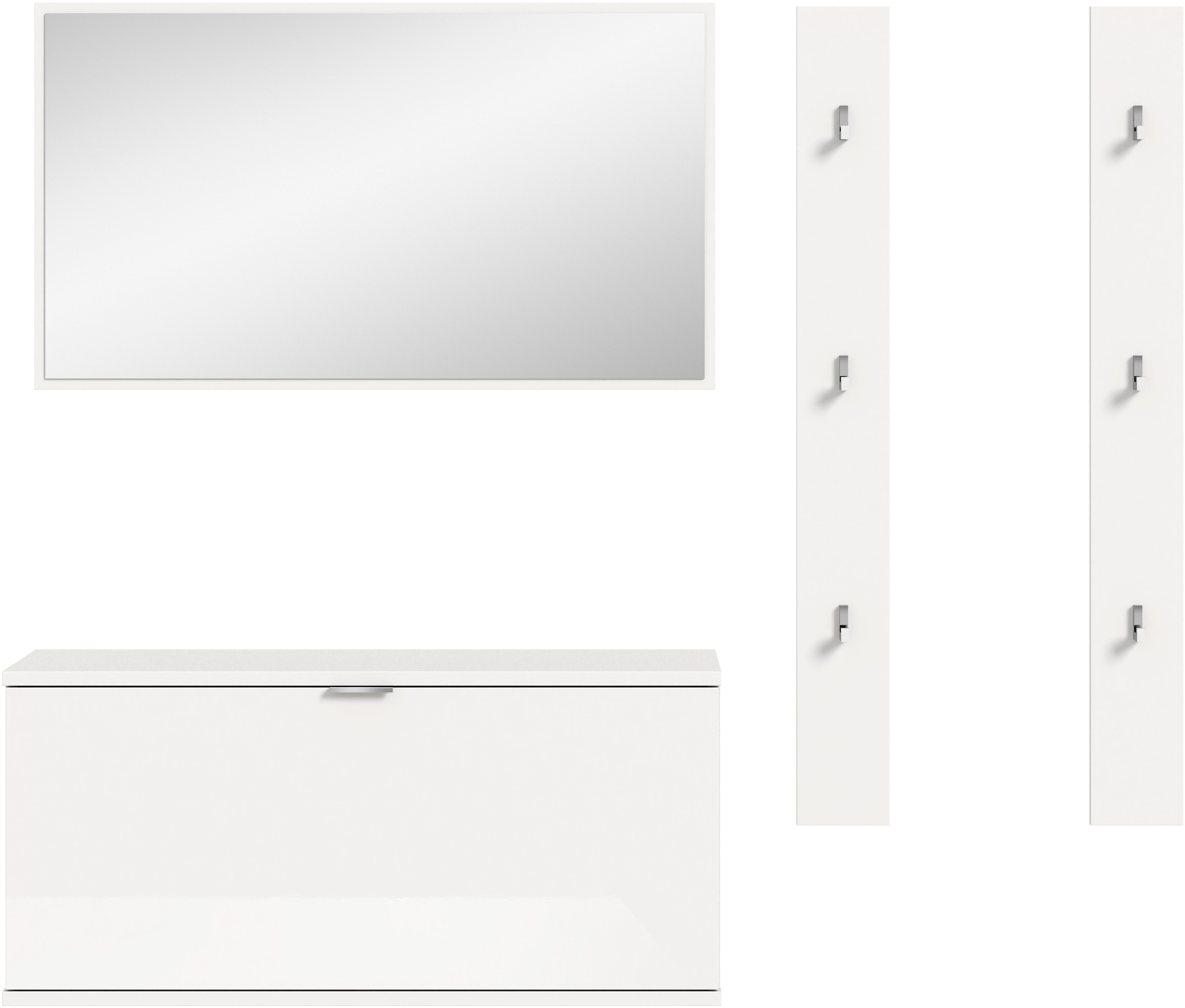 INOSIGN Garderoben-Set »Trondheim Garderobenset 3-tlg., Breite 130 cm,«, (3 St.), Trondheim, Garderobenset 3-tlgBreite 130 cm, Flur, Diele, Kombination