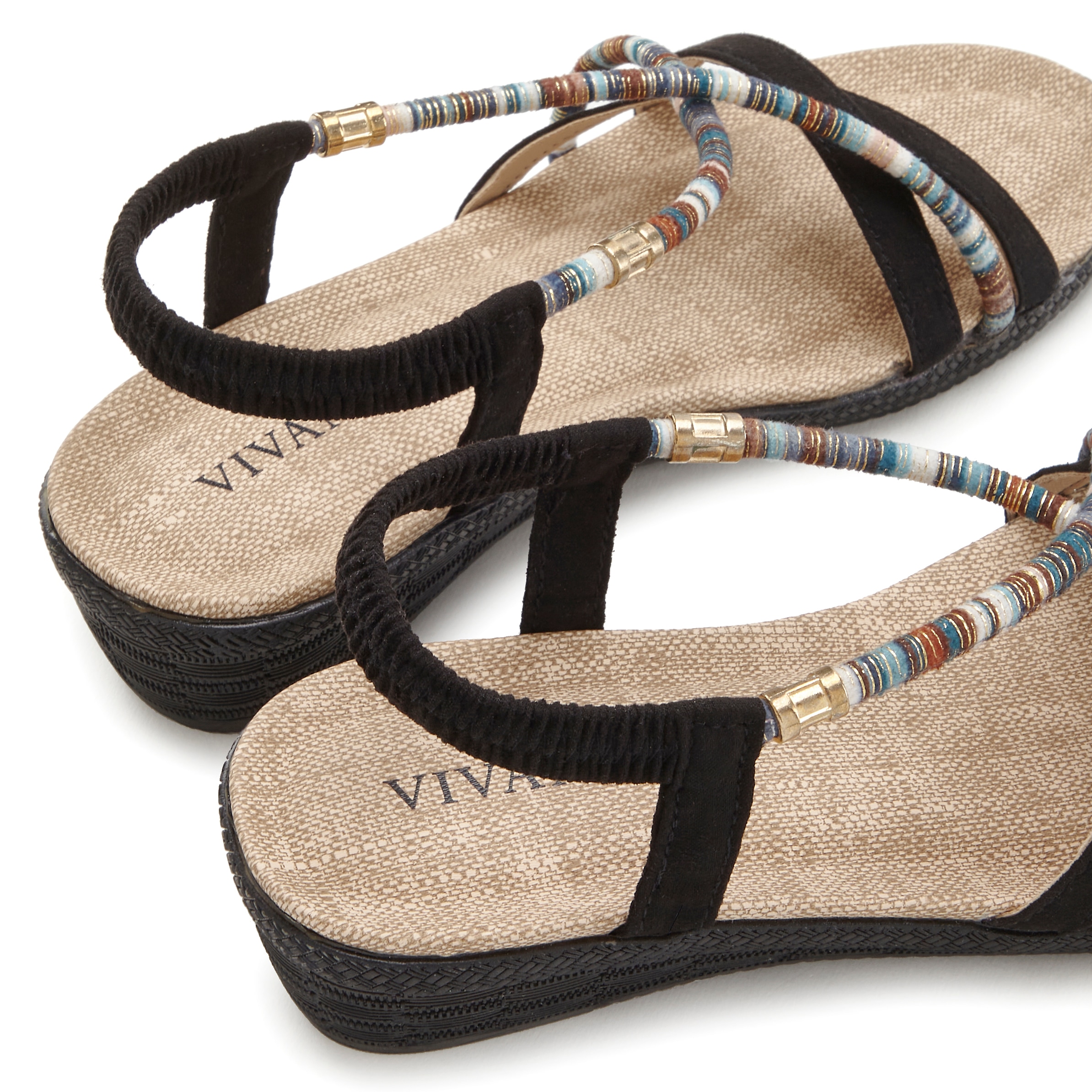 Vivance Sandale »Sommerschuh«, mit dezenten Schmuckelementen, Sandalette, Sommerschuh VEGAN