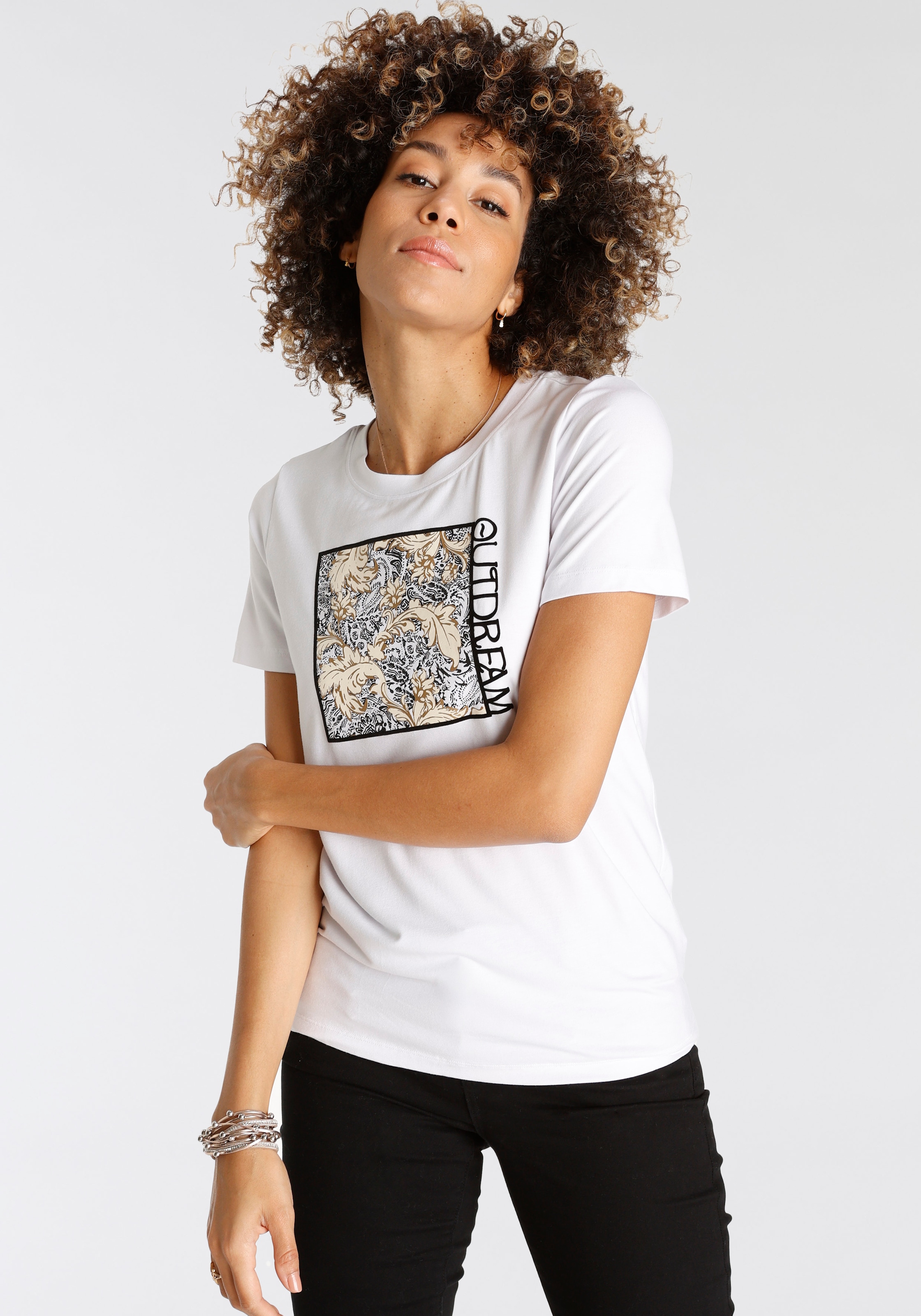 Boysen\'s T-Shirt, mit tollem Jelmoli-Versand NEUE | Front-Print online - shoppen KOLLEKTION