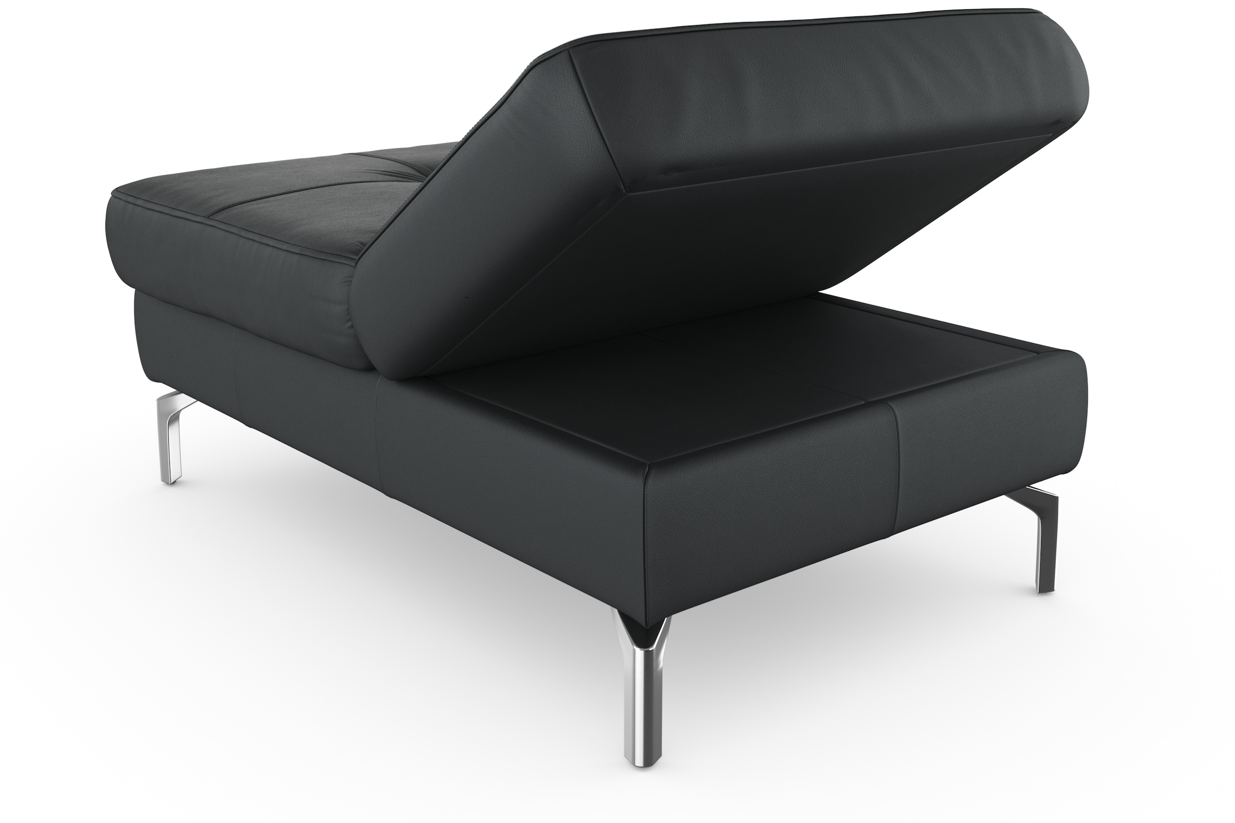 sit&more Hocker »Bendigo«, mit Klappfunktion, Bodenfreiheit 15 cm, wahlweise in 2 Fussfarben