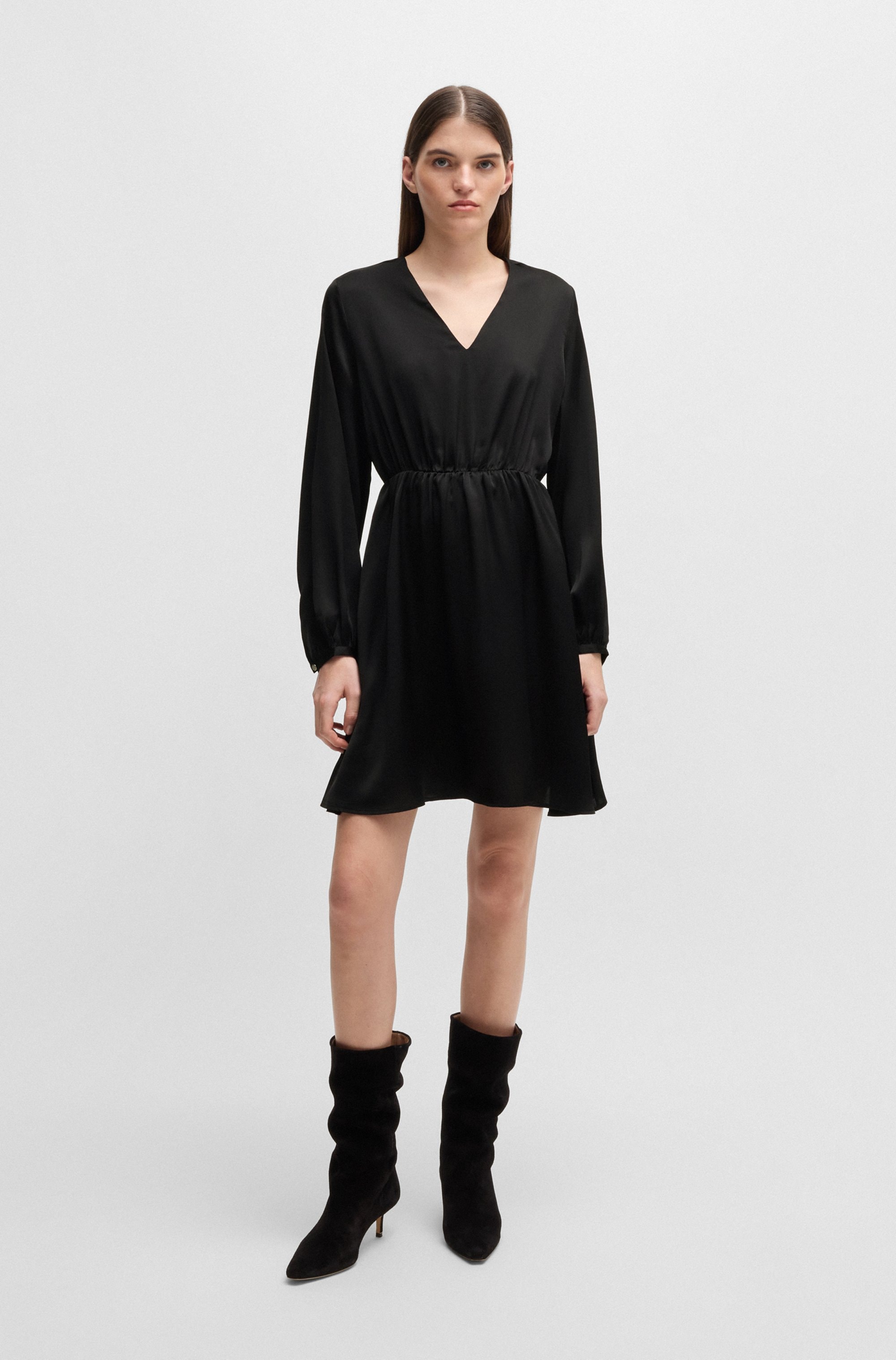 BOSS ORANGE Blusenkleid »Doria Premium Damenmode« in A-Linien Form