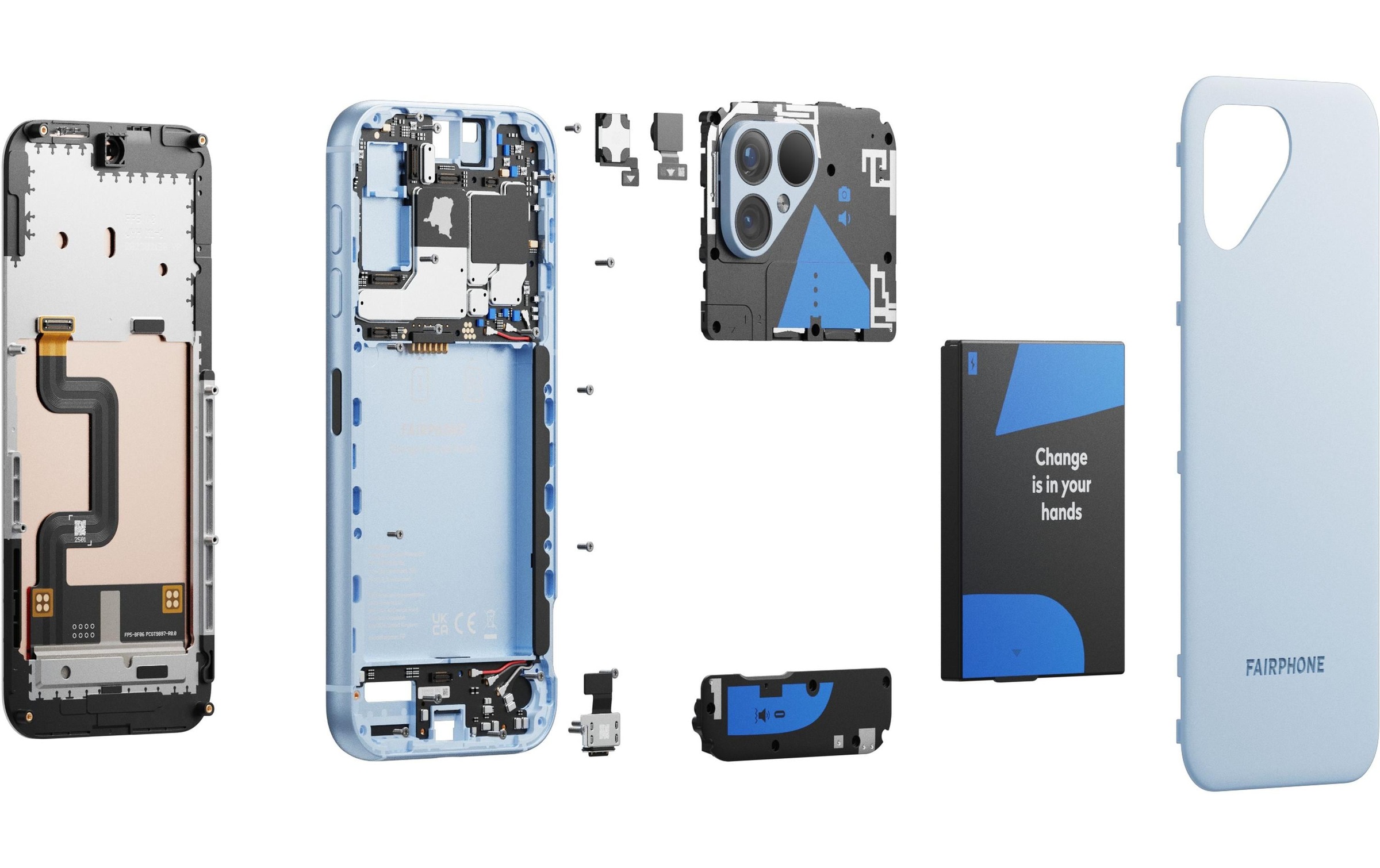 Fairphone Smartphone »5 5G 256 GB«, Blau