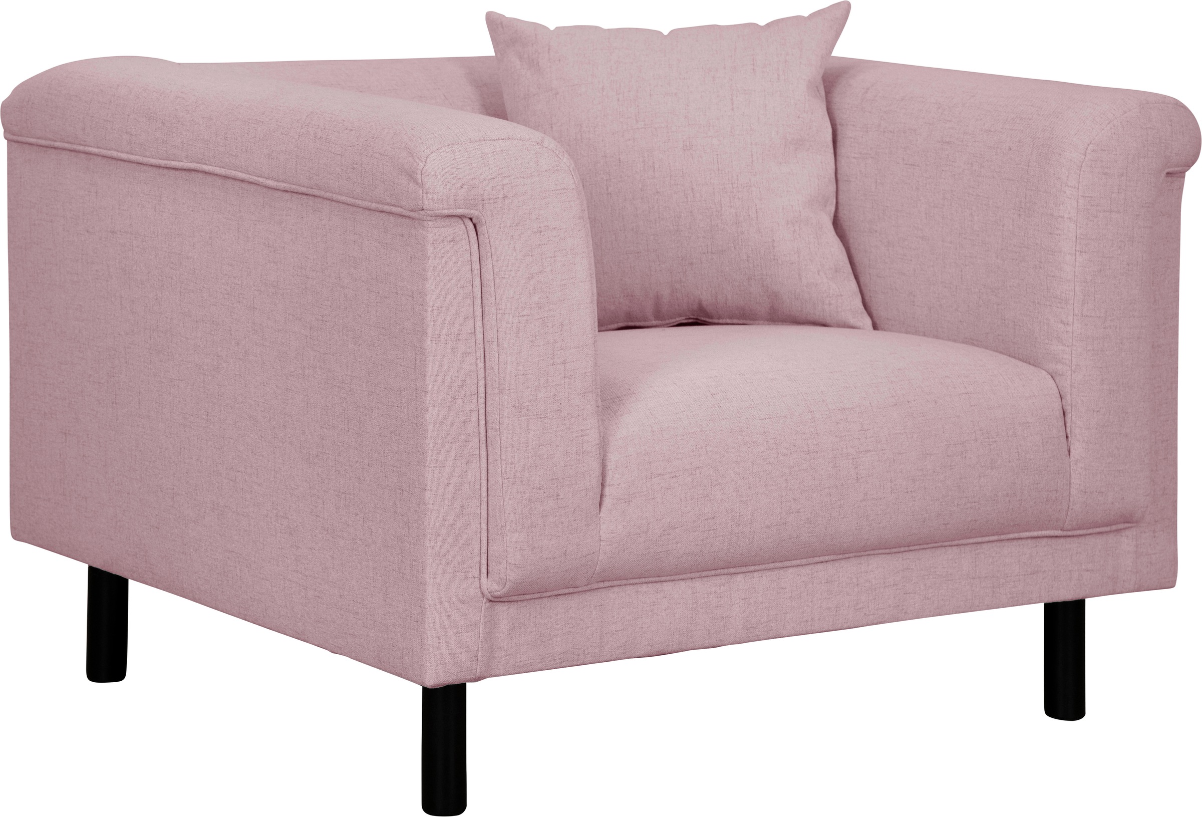 INOSIGN Sessel »AGNIA  B/T/H: 100/85/71 cm«, incl. Zierkissen, auch in Cord und Bouclé
