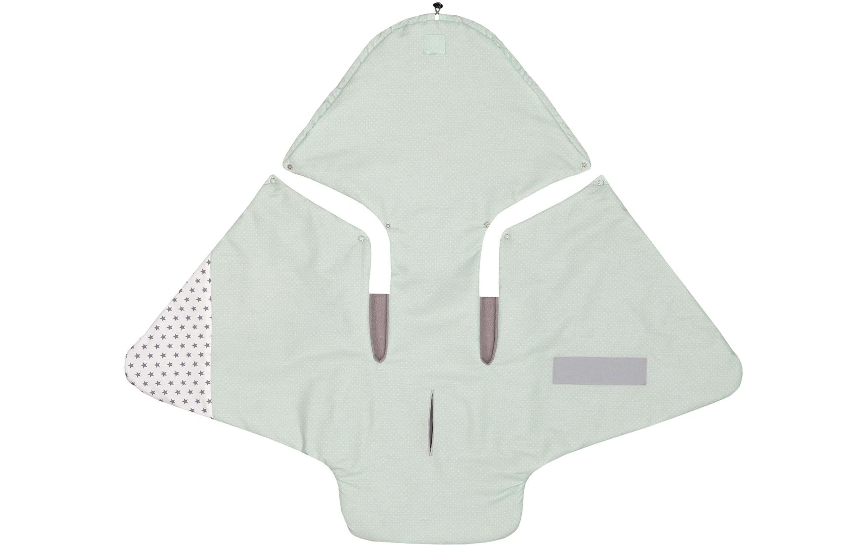 Babydecke »Ullenboom Mint/Grau«